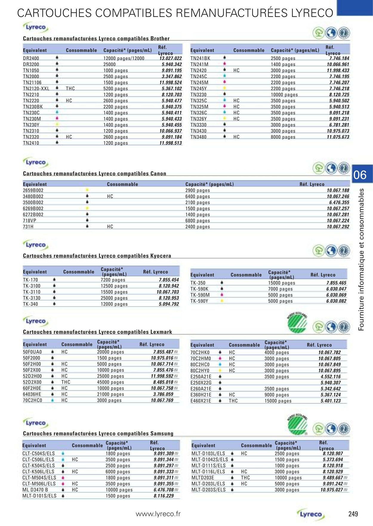 Catalogue Lyreco 01.03.2022 - 31.12.2022