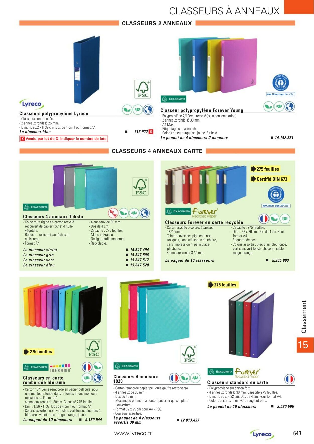 Catalogue Lyreco 01.01.2023 - 31.12.2023