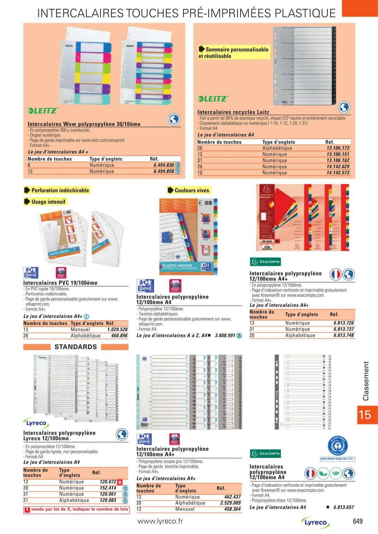 Catalogue Lyreco 01.01.2023 - 31.12.2023