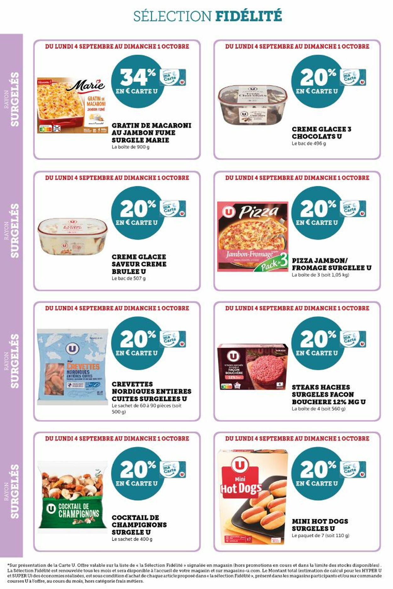 Catalogue Magasins U 04.09.2023 - 01.10.2023