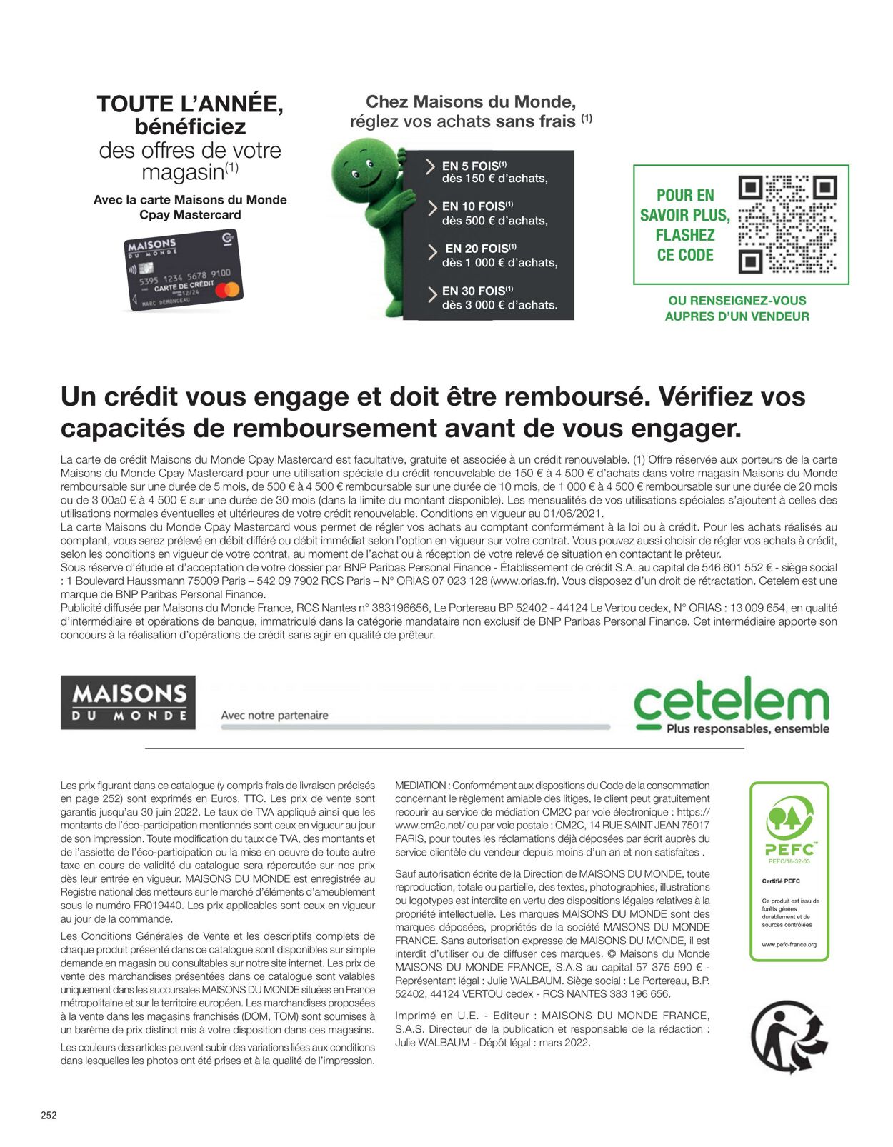 Catalogue Maisons Du Monde 01.03.2022 - 31.08.2022