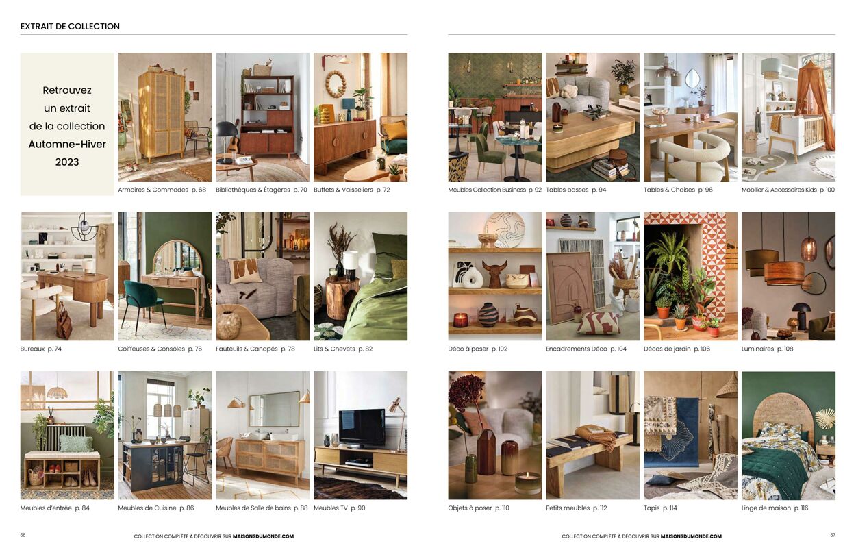 Catalogue Maisons Du Monde 01.09.2023 - 29.02.2024