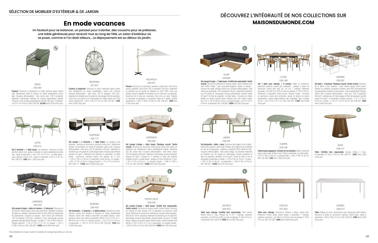 Catalogue Maisons Du Monde 01.03.2024 - 31.08.2024