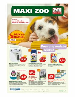 Catalogue Maxi Zoo 31.08.2022-10.09.2022