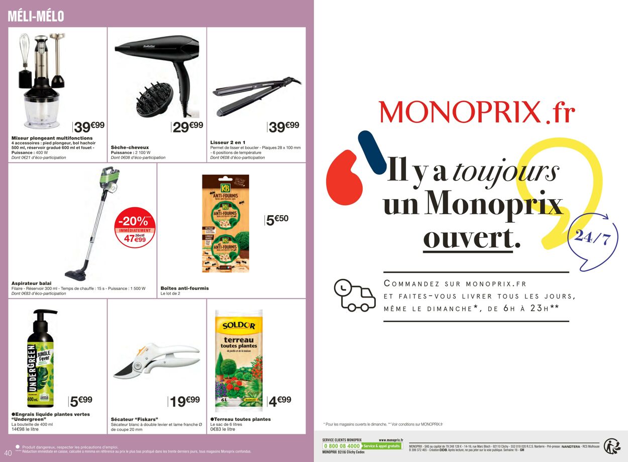 Catalogue Monoprix 20.04.2022 - 08.05.2022