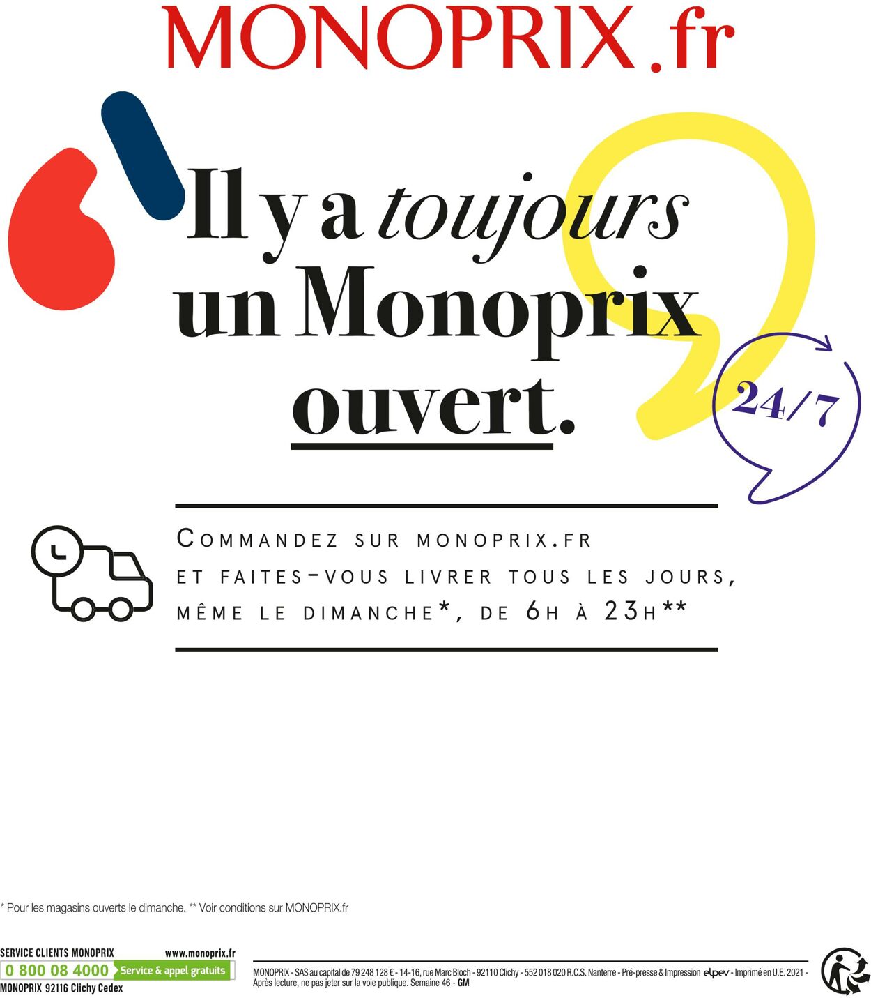 Catalogue Monoprix 17.11.2021 - 28.11.2021