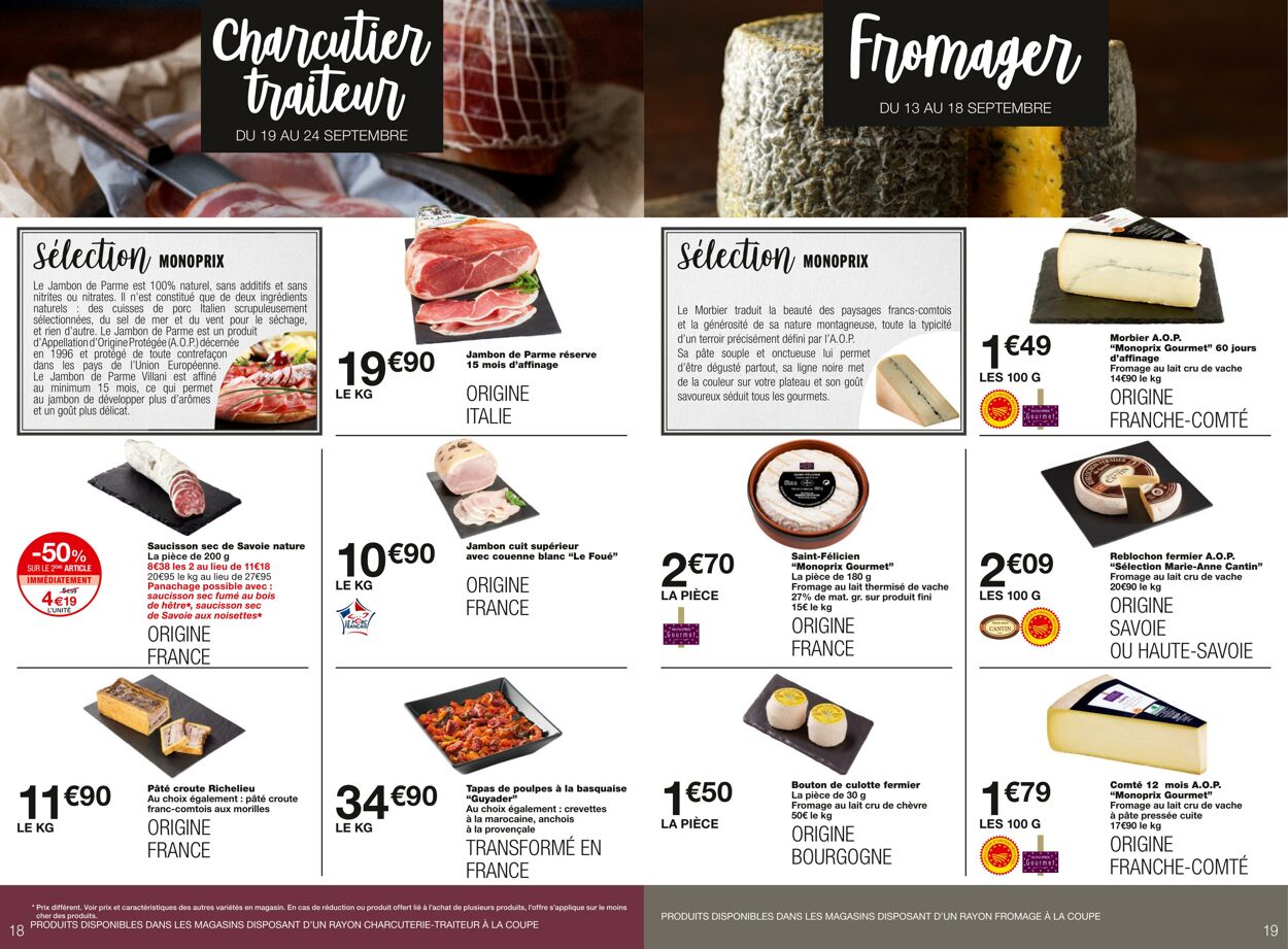 Catalogue Monoprix 13.09.2023 - 24.09.2023