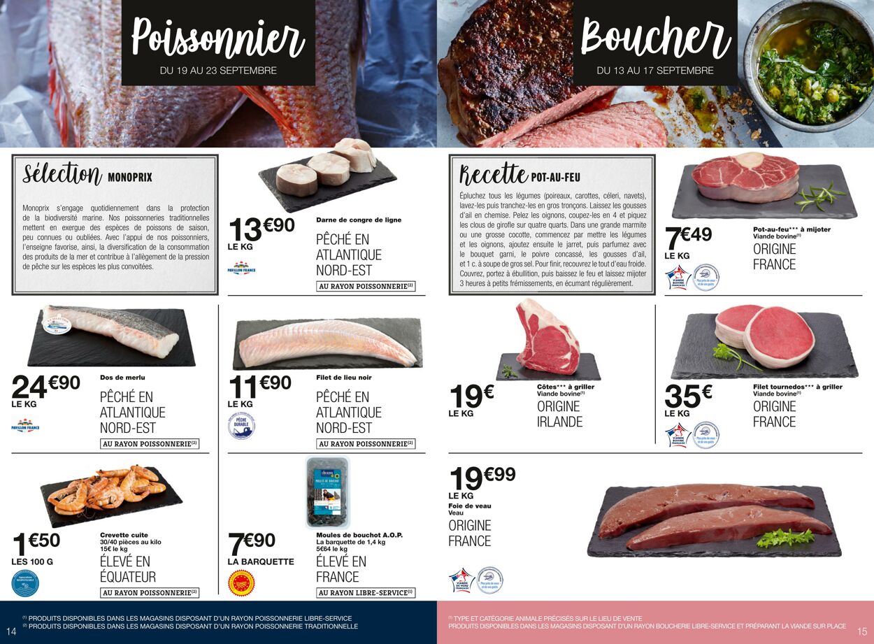 Catalogue Monoprix 13.09.2023 - 24.09.2023