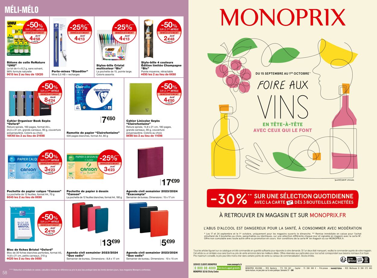 Catalogue Monoprix 13.09.2023 - 24.09.2023