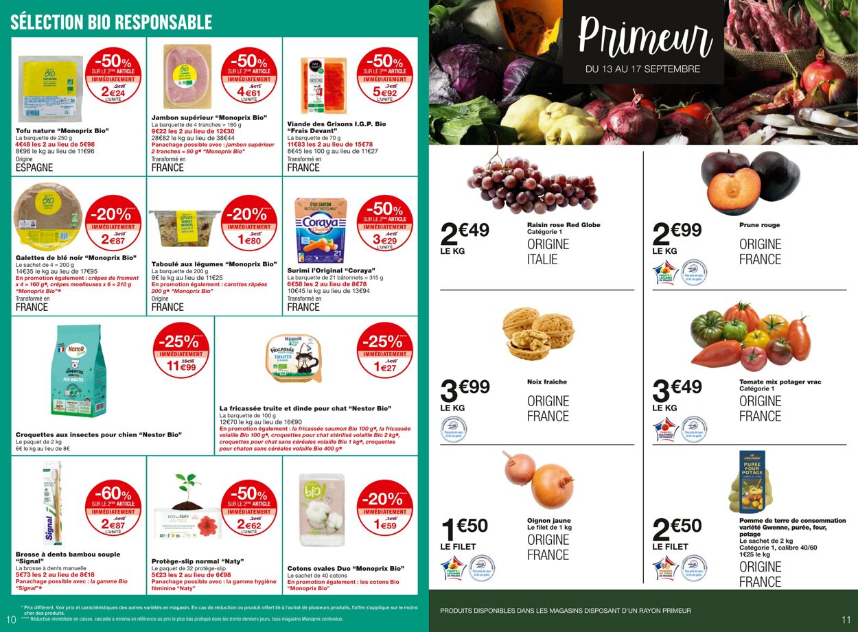 Catalogue Monoprix 13.09.2023 - 24.09.2023