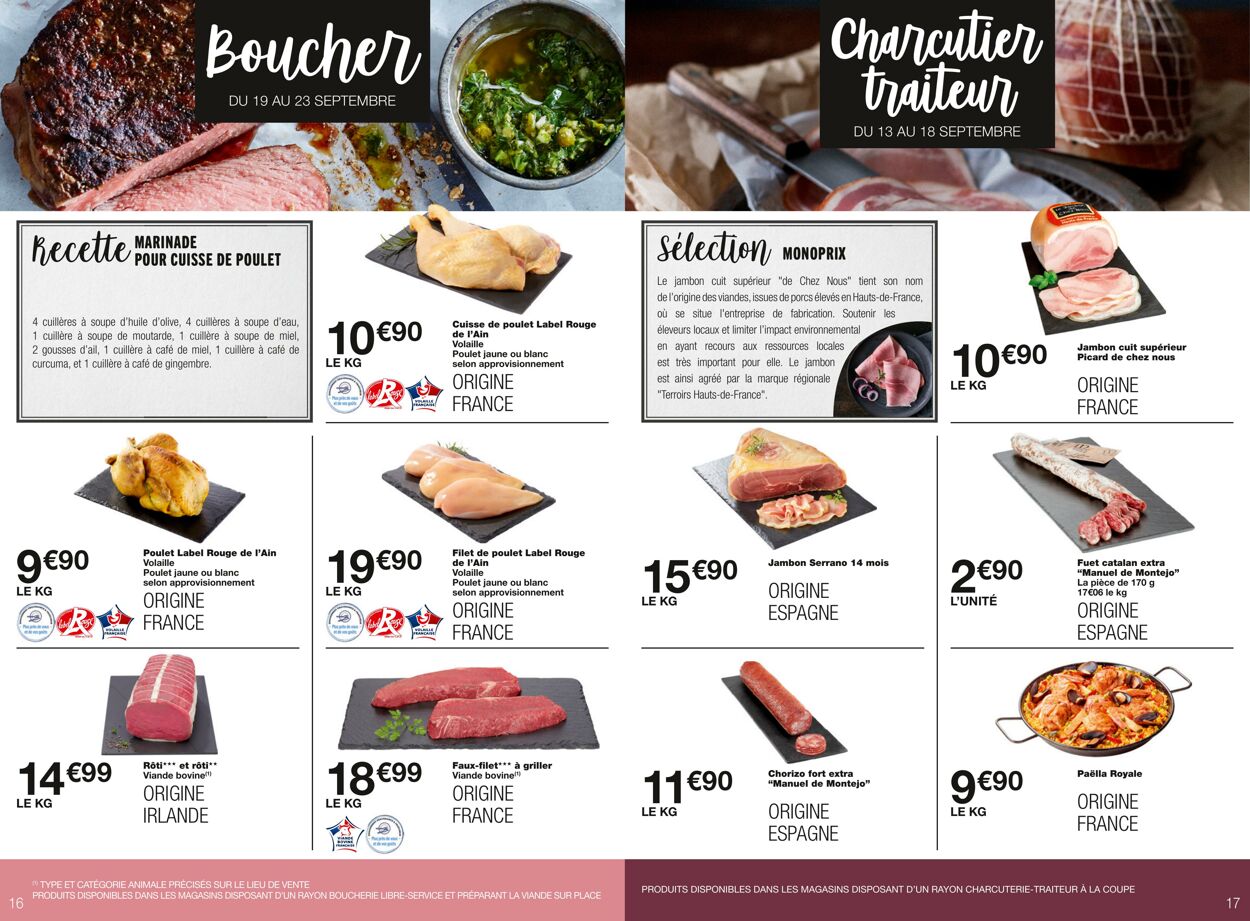 Catalogue Monoprix 13.09.2023 - 24.09.2023