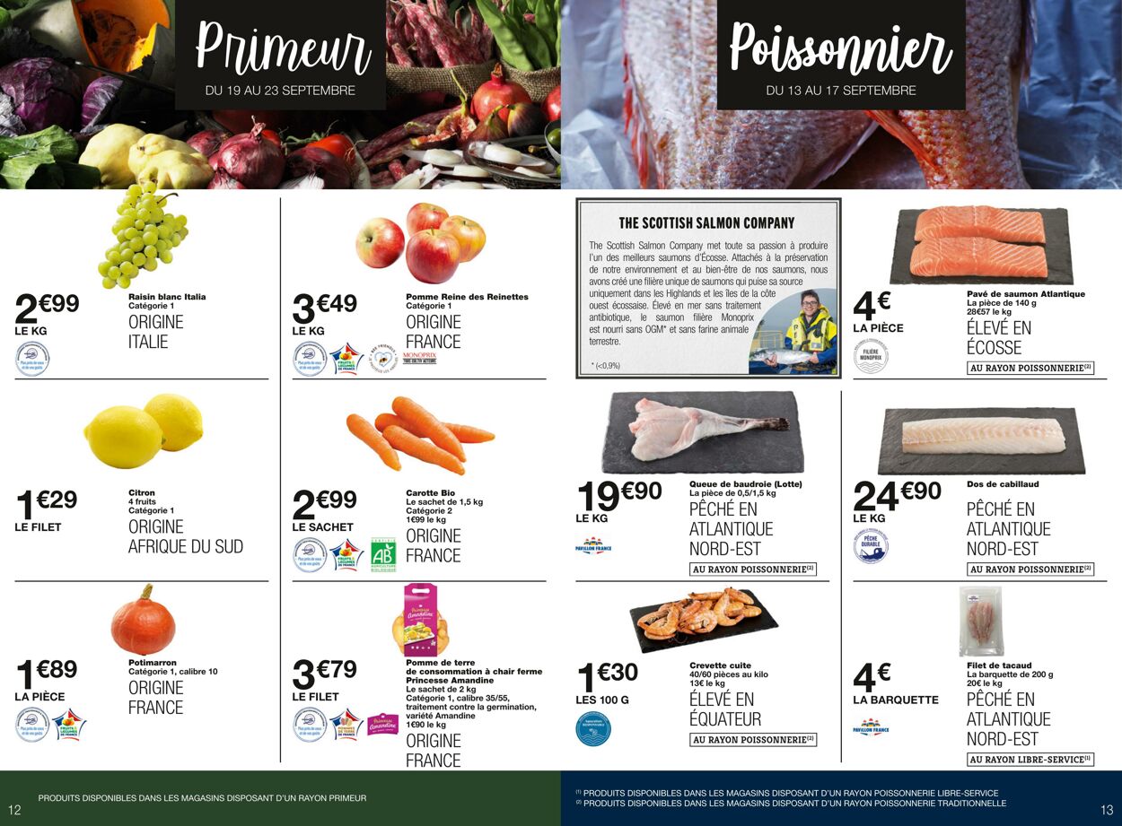 Catalogue Monoprix 13.09.2023 - 24.09.2023