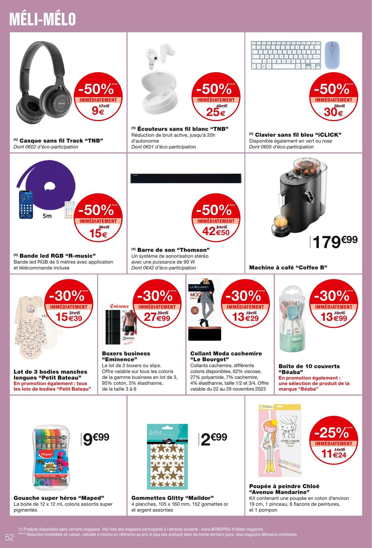 Catalogue Monoprix 22.11.2023 - 03.12.2023