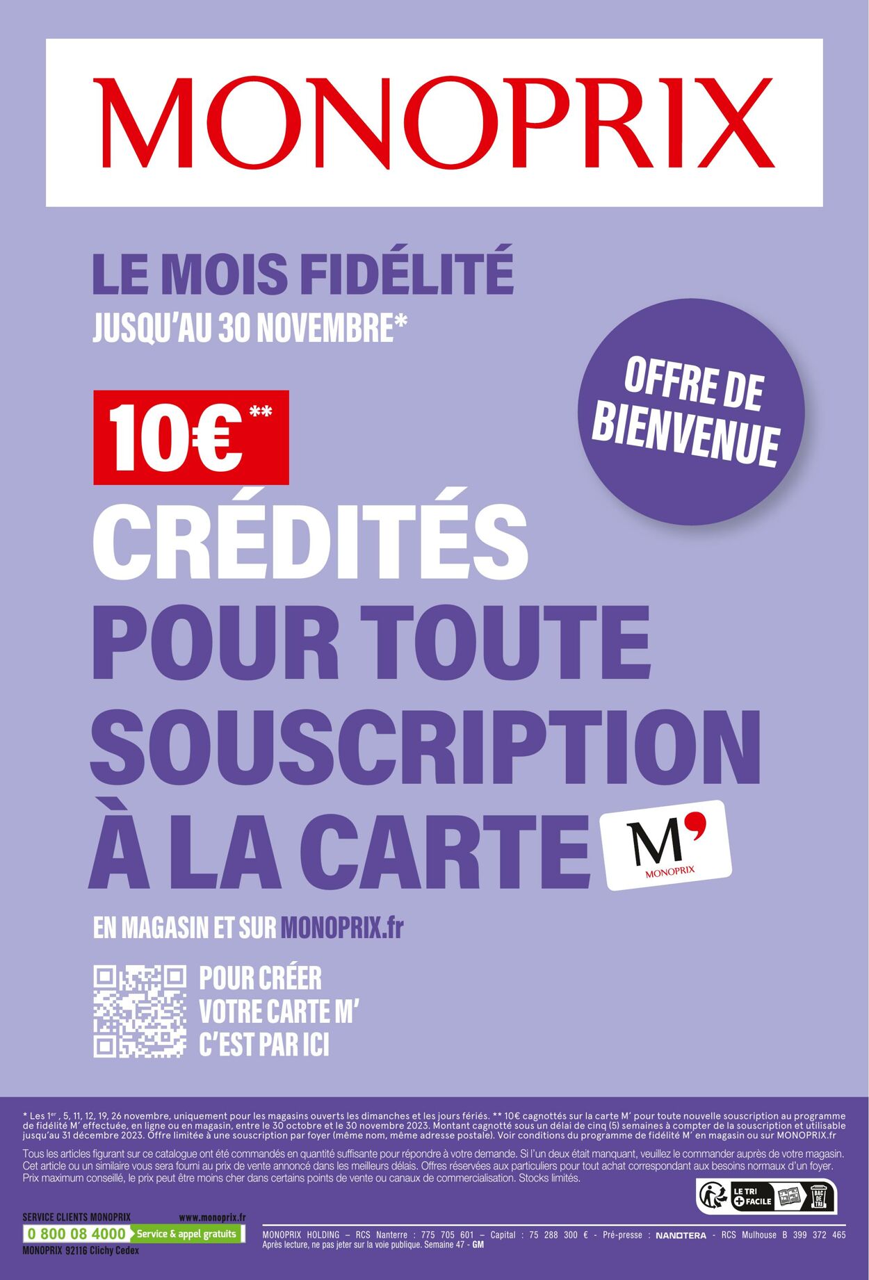 Catalogue Monoprix 22.11.2023 - 03.12.2023