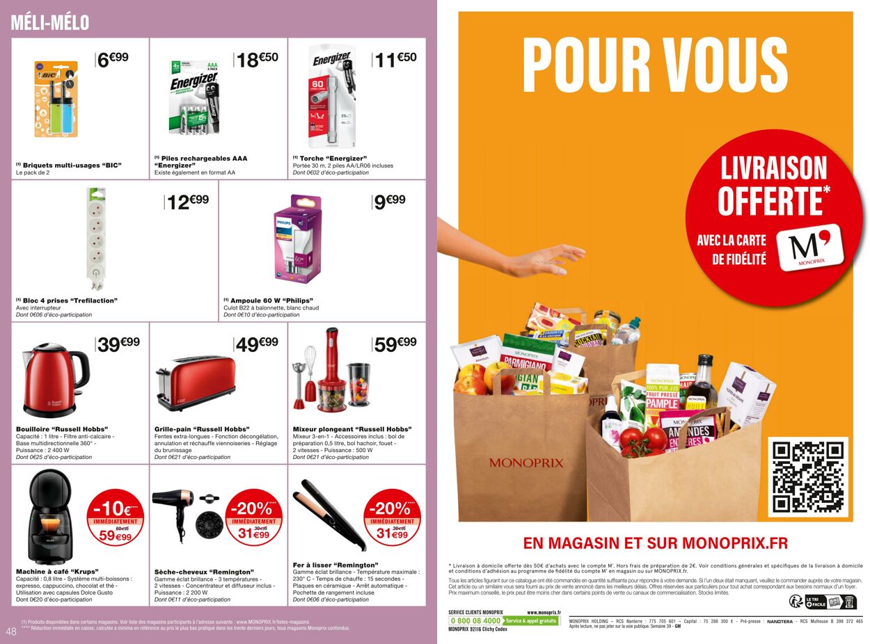 Catalogue Monoprix 27.09.2023 - 08.10.2023