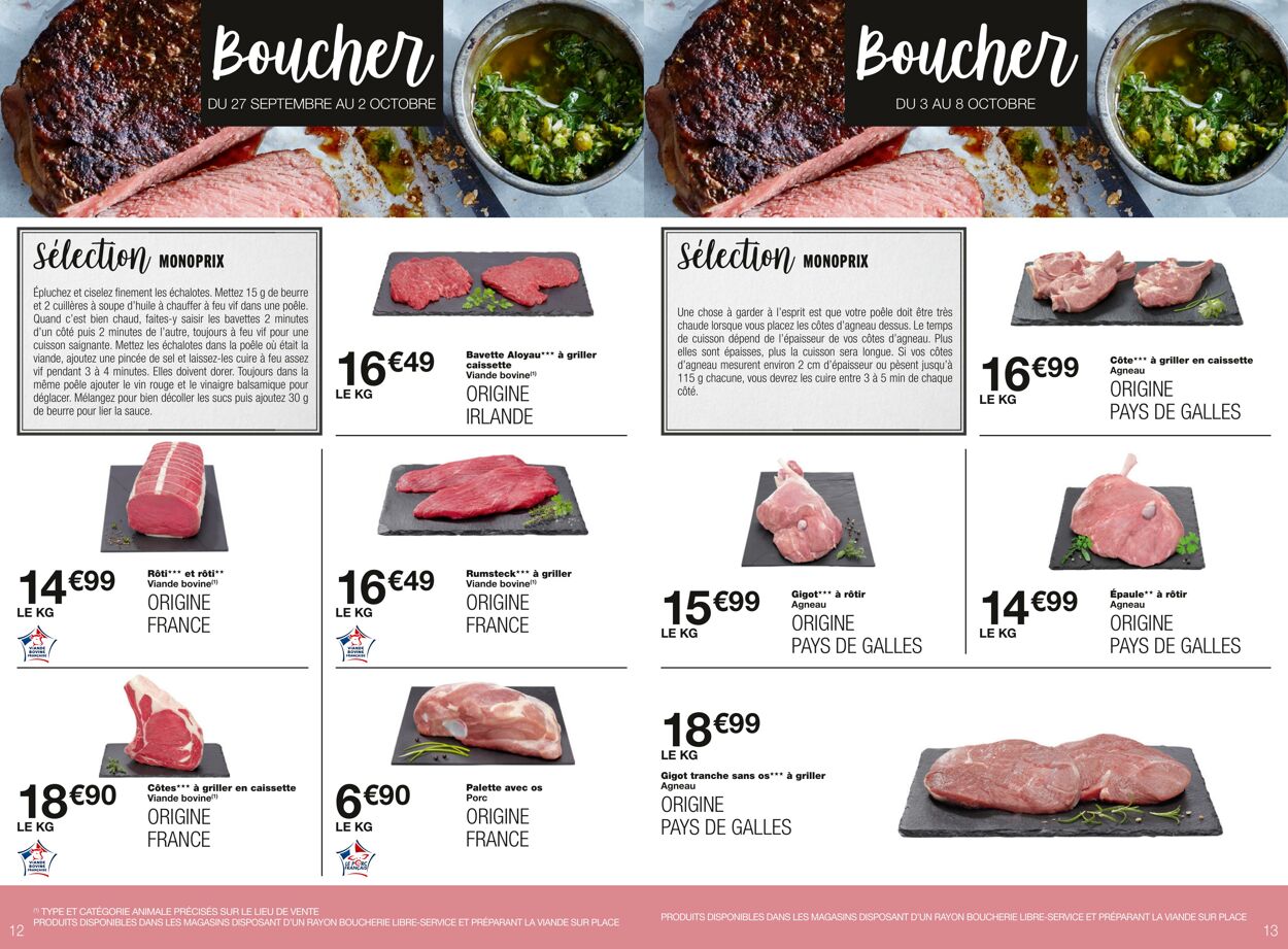 Catalogue Monoprix 27.09.2023 - 08.10.2023