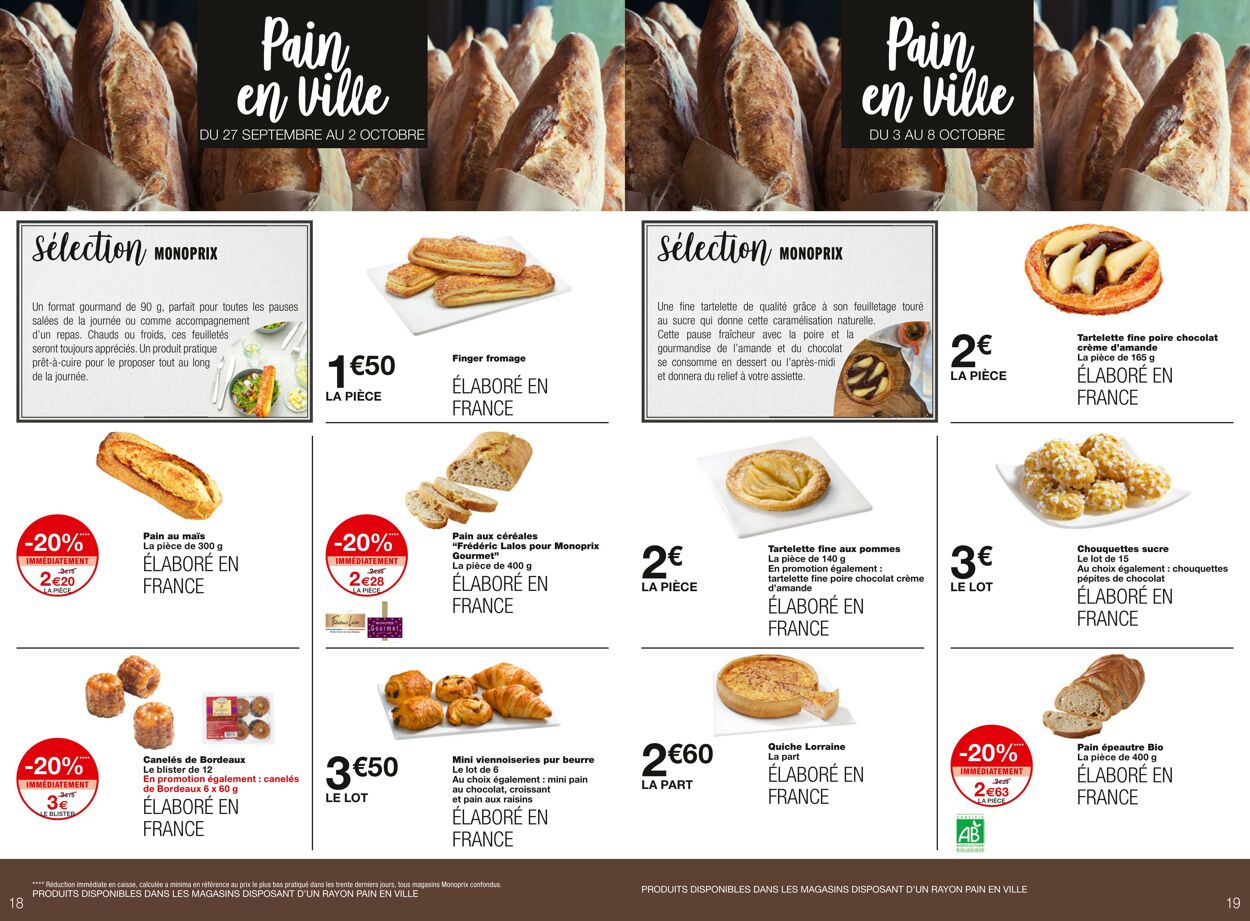 Catalogue Monoprix 27.09.2023 - 08.10.2023