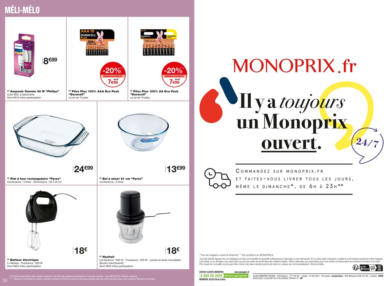 Catalogue Monoprix 29.03.2023 - 10.04.2023