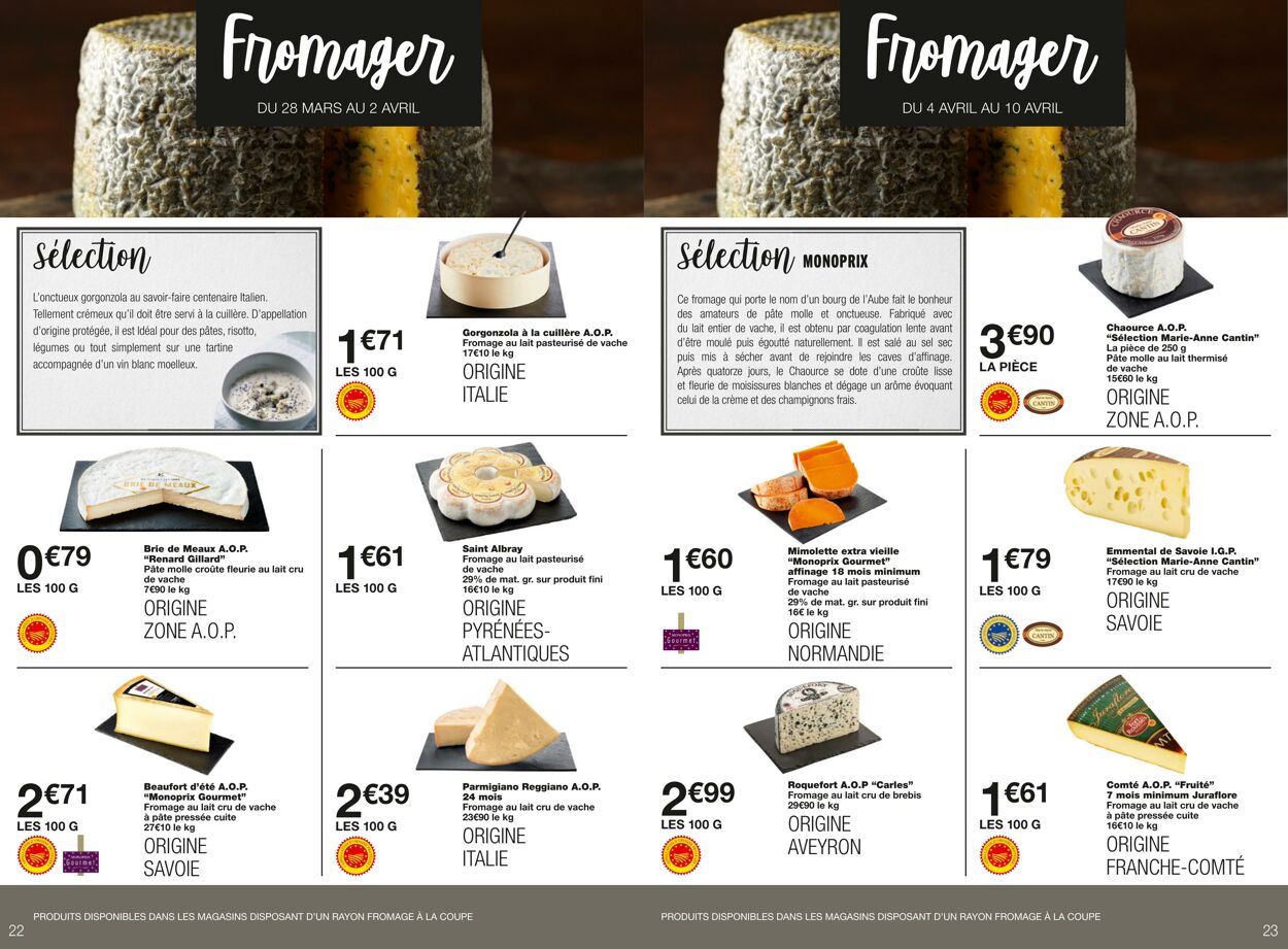 Catalogue Monoprix 29.03.2023 - 10.04.2023