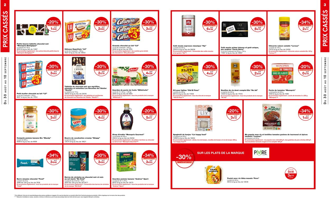 Catalogue Monoprix 30.08.2023 - 10.09.2023