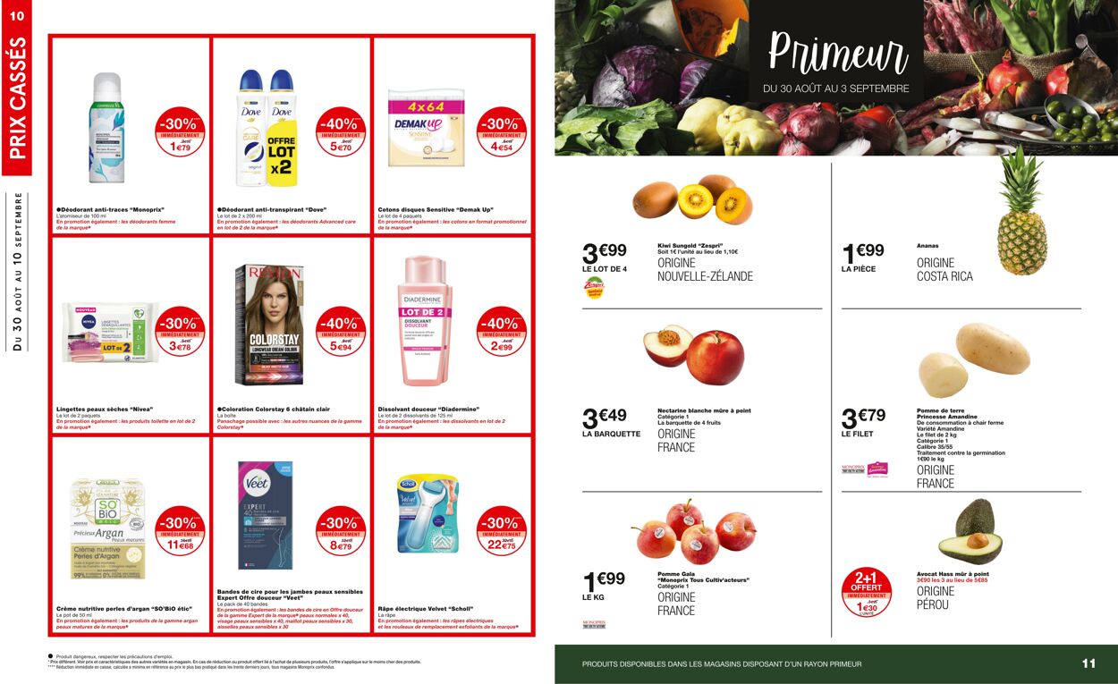 Catalogue Monoprix 30.08.2023 - 10.09.2023