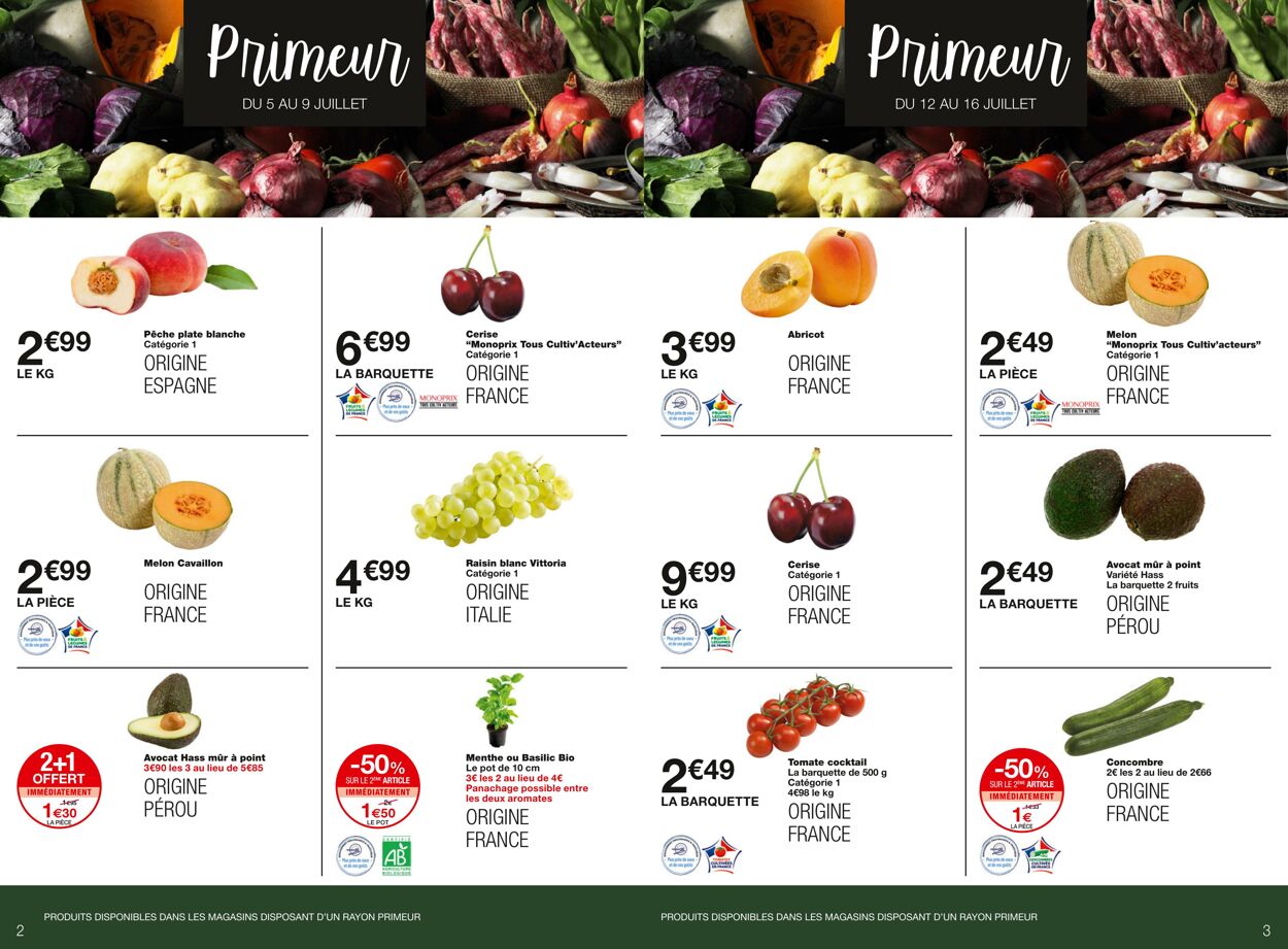 Catalogue Monoprix 05.07.2023 - 16.07.2023