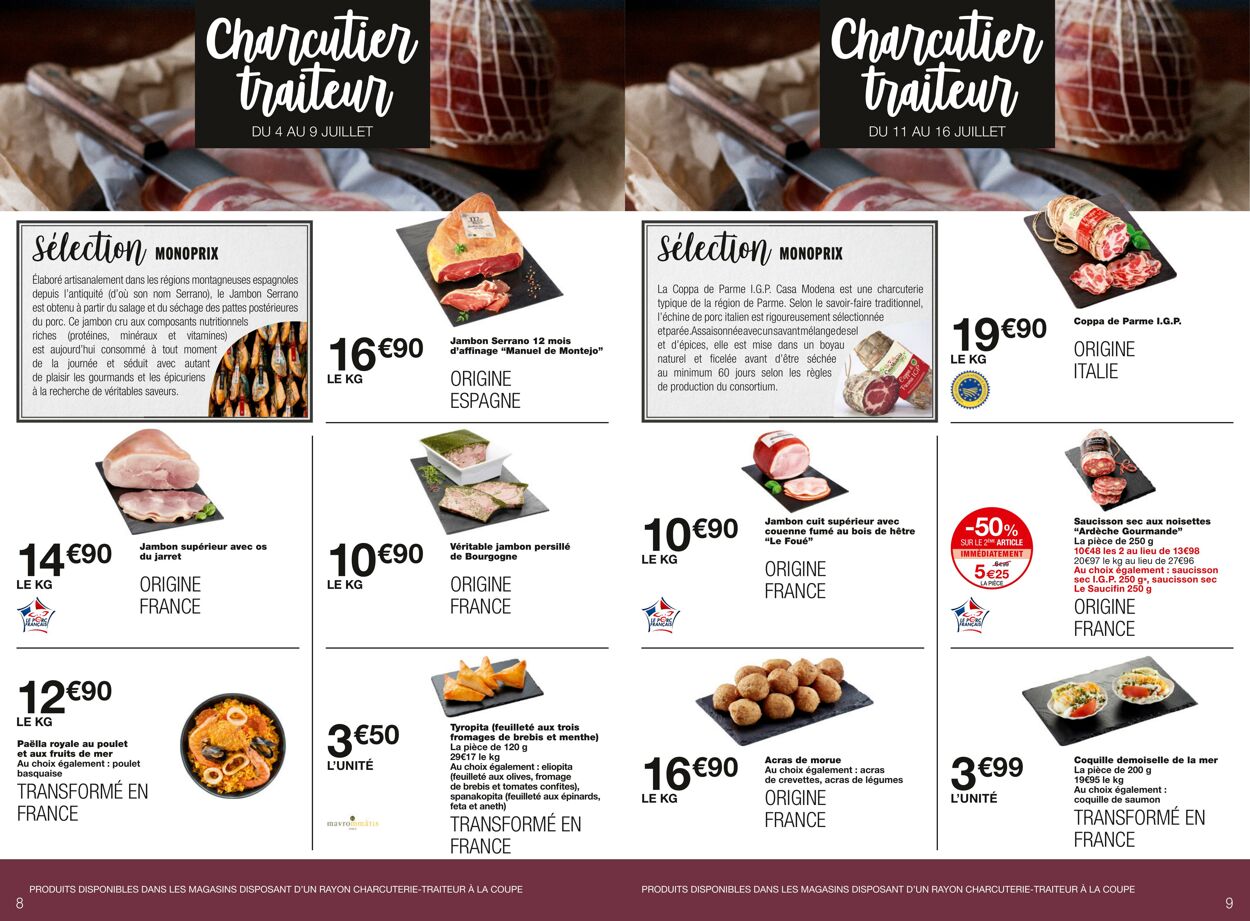 Catalogue Monoprix 05.07.2023 - 16.07.2023