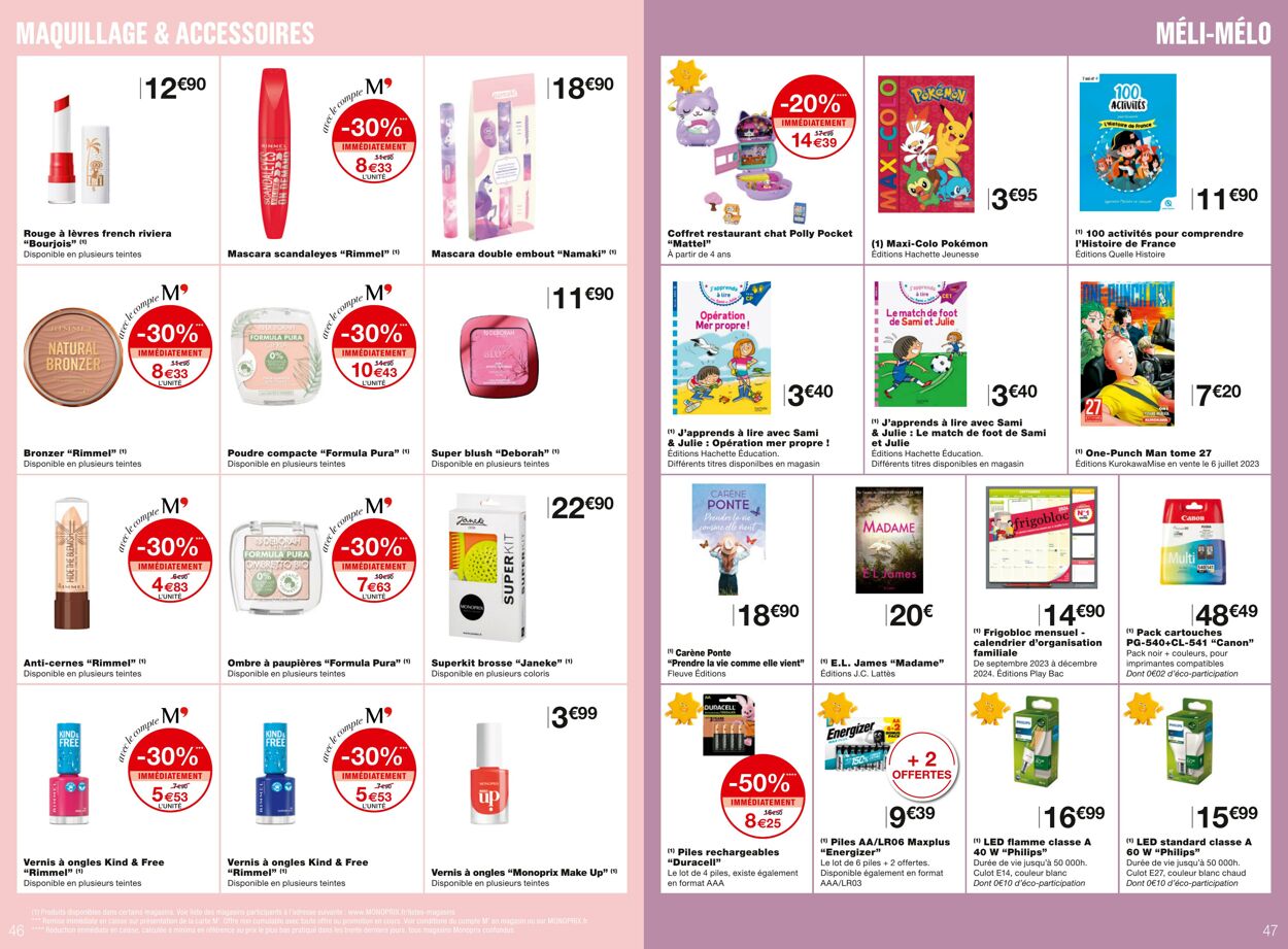 Catalogue Monoprix 05.07.2023 - 16.07.2023