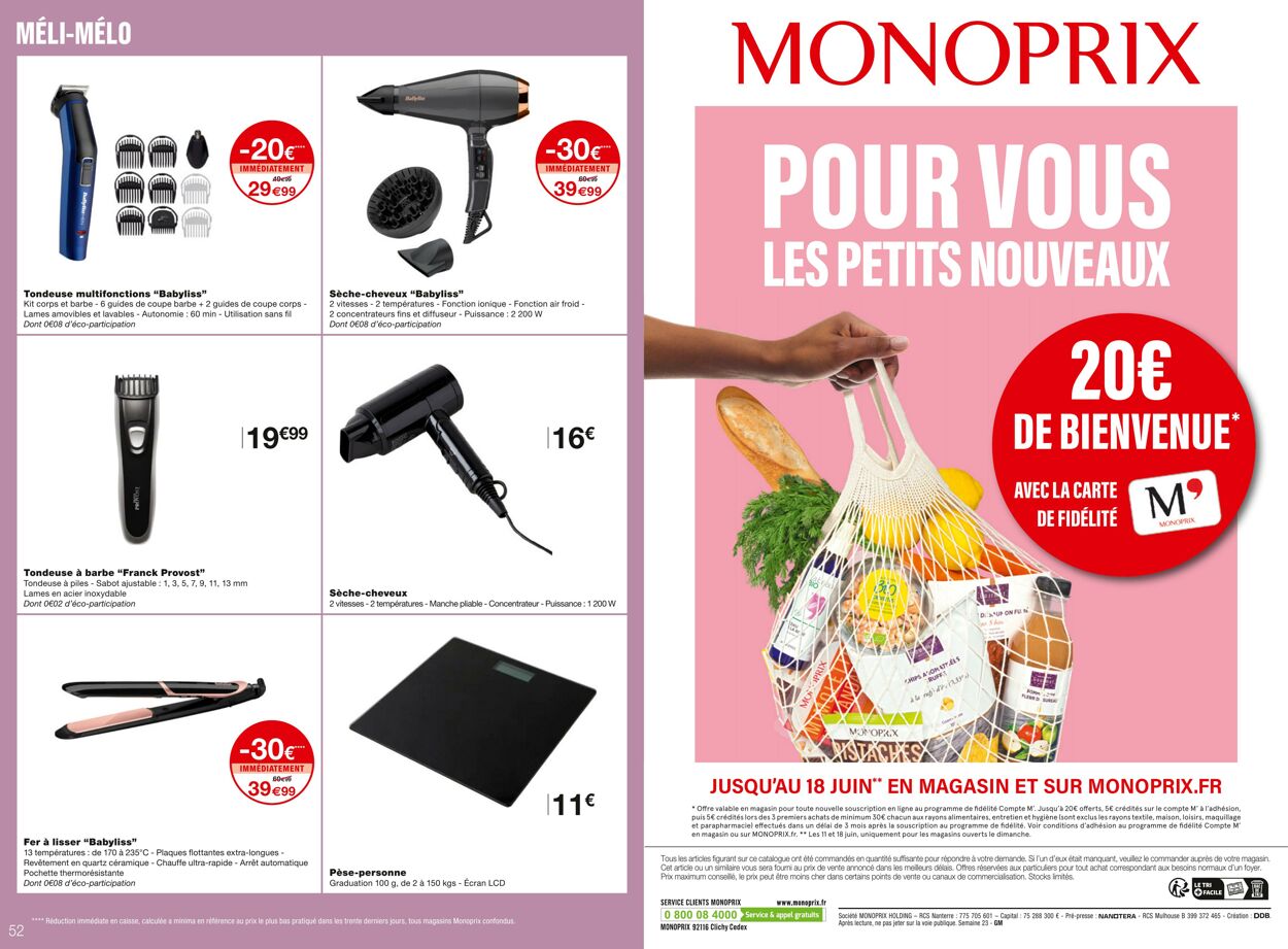 Catalogue Monoprix 07.06.2023 - 18.06.2023