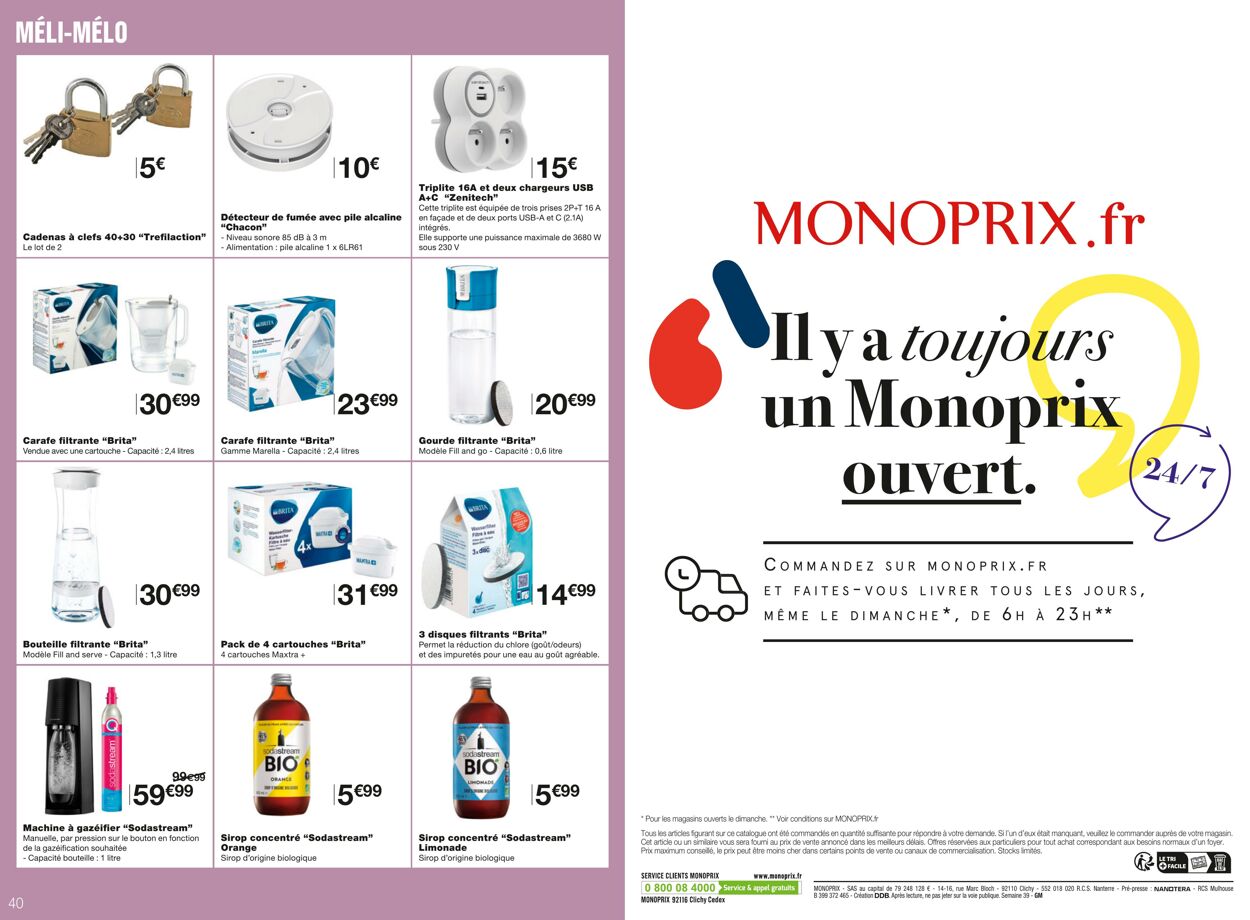 Catalogue Monoprix 28.09.2022 - 09.10.2022