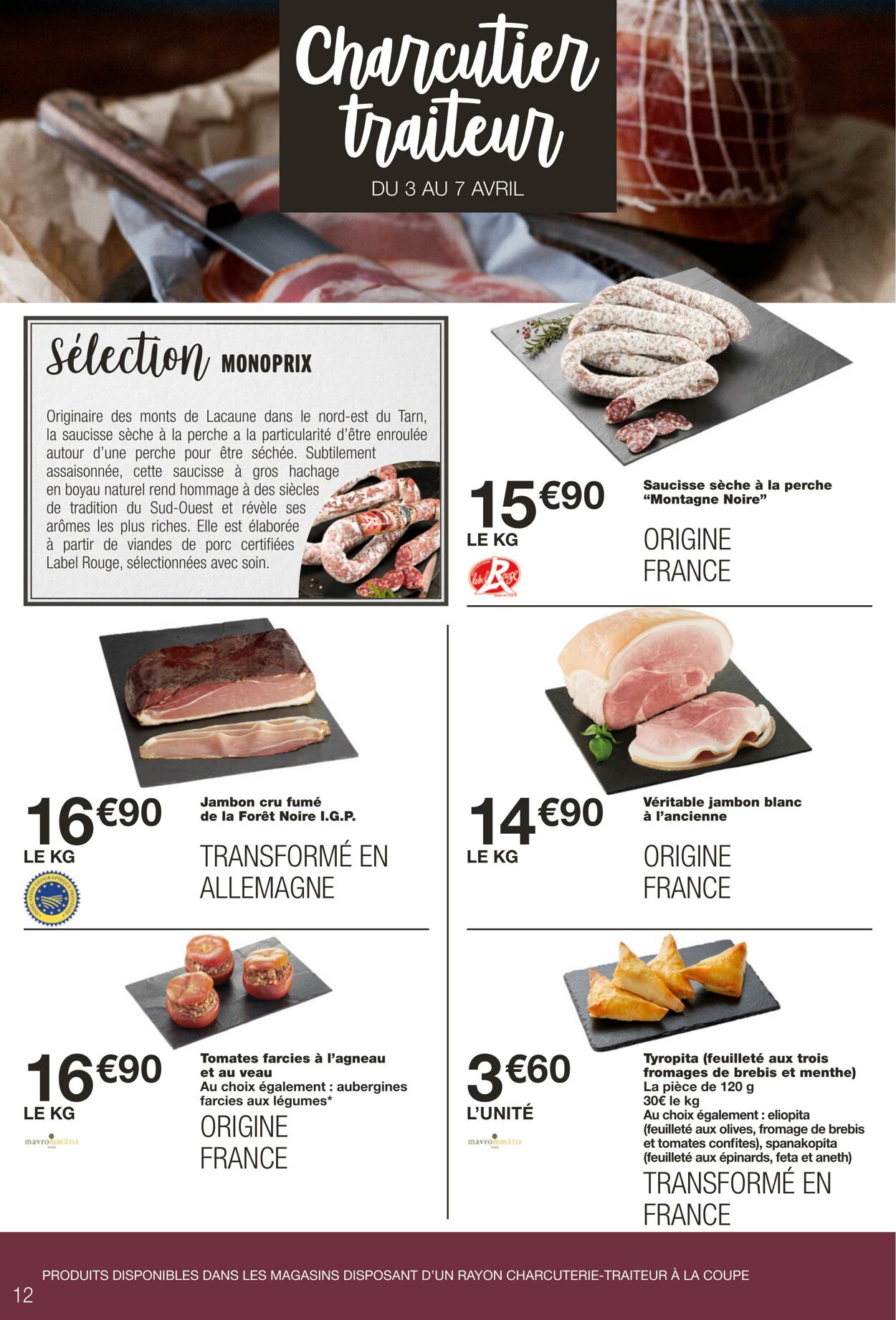 Catalogue Monoprix 03.04.2024 - 14.04.2024