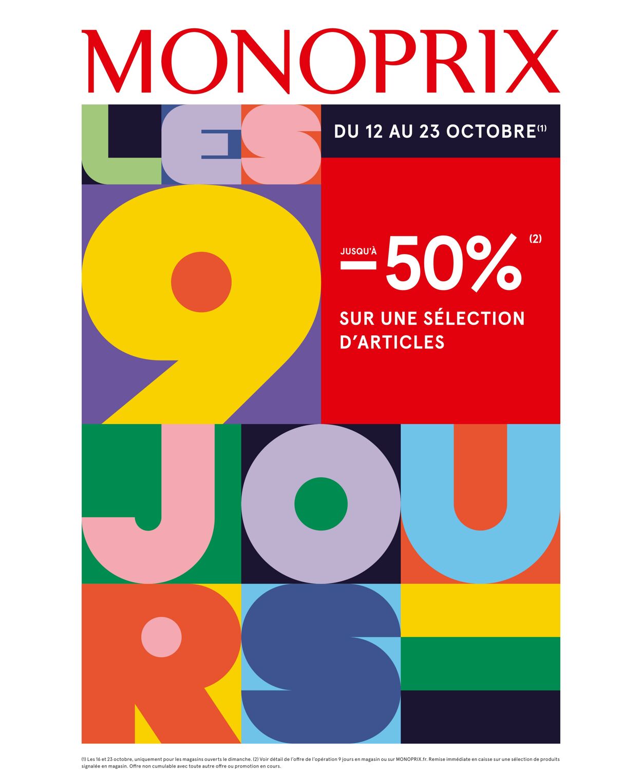 Catalogue Monoprix 12.10.2022 - 23.10.2022