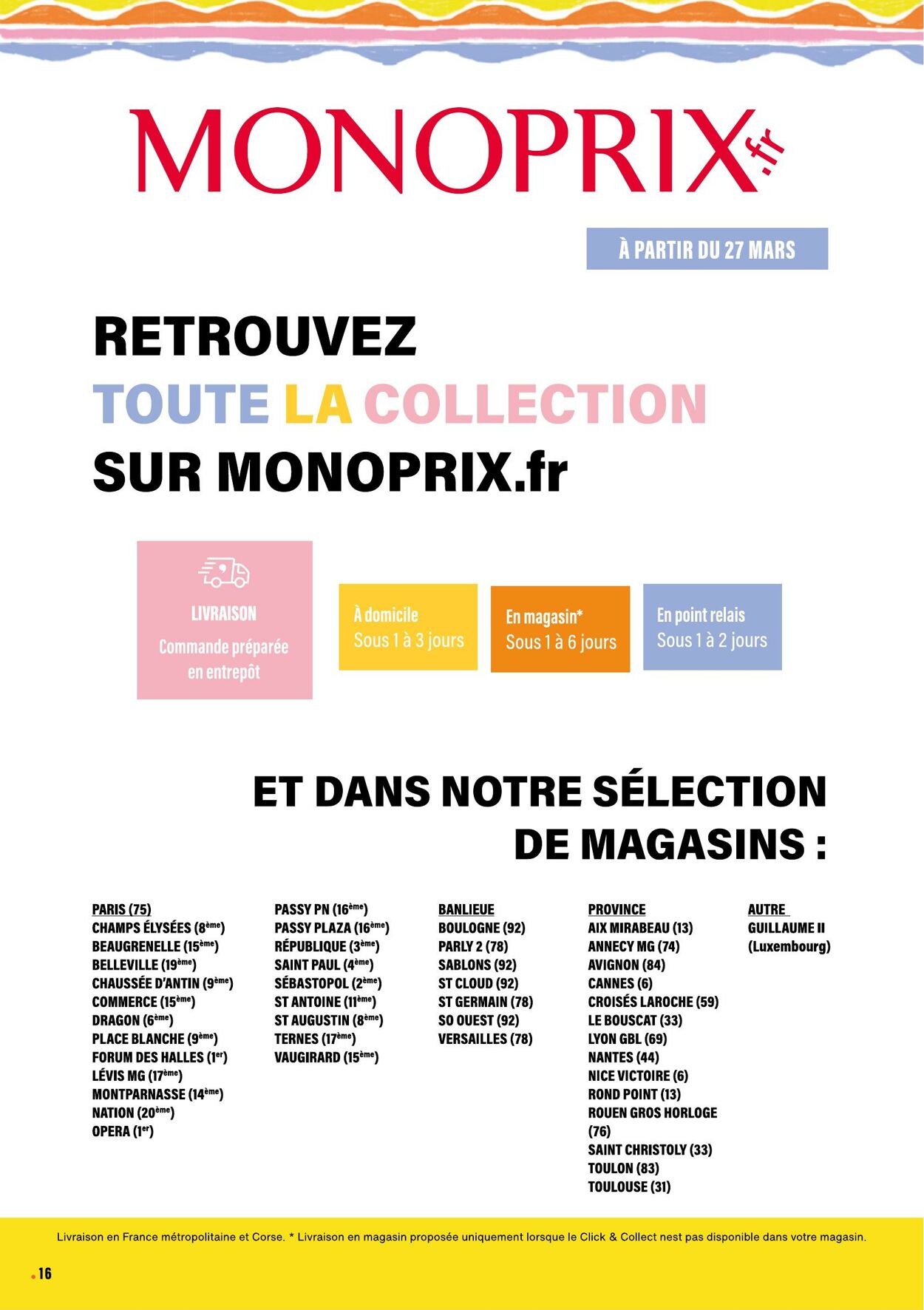 Catalogue Monoprix 27.03.2024 - 10.04.2024