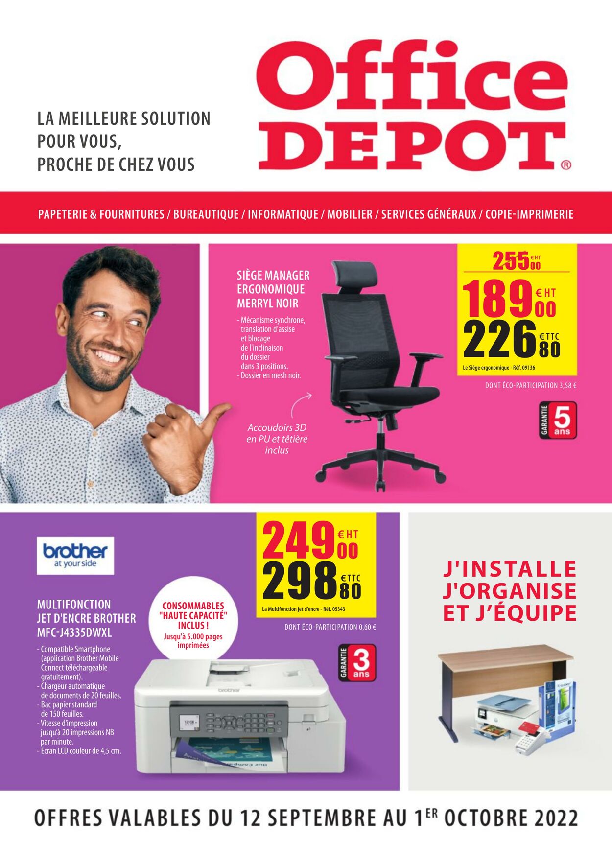 Catalogue Office Depot 12.09.2022 - 01.10.2022