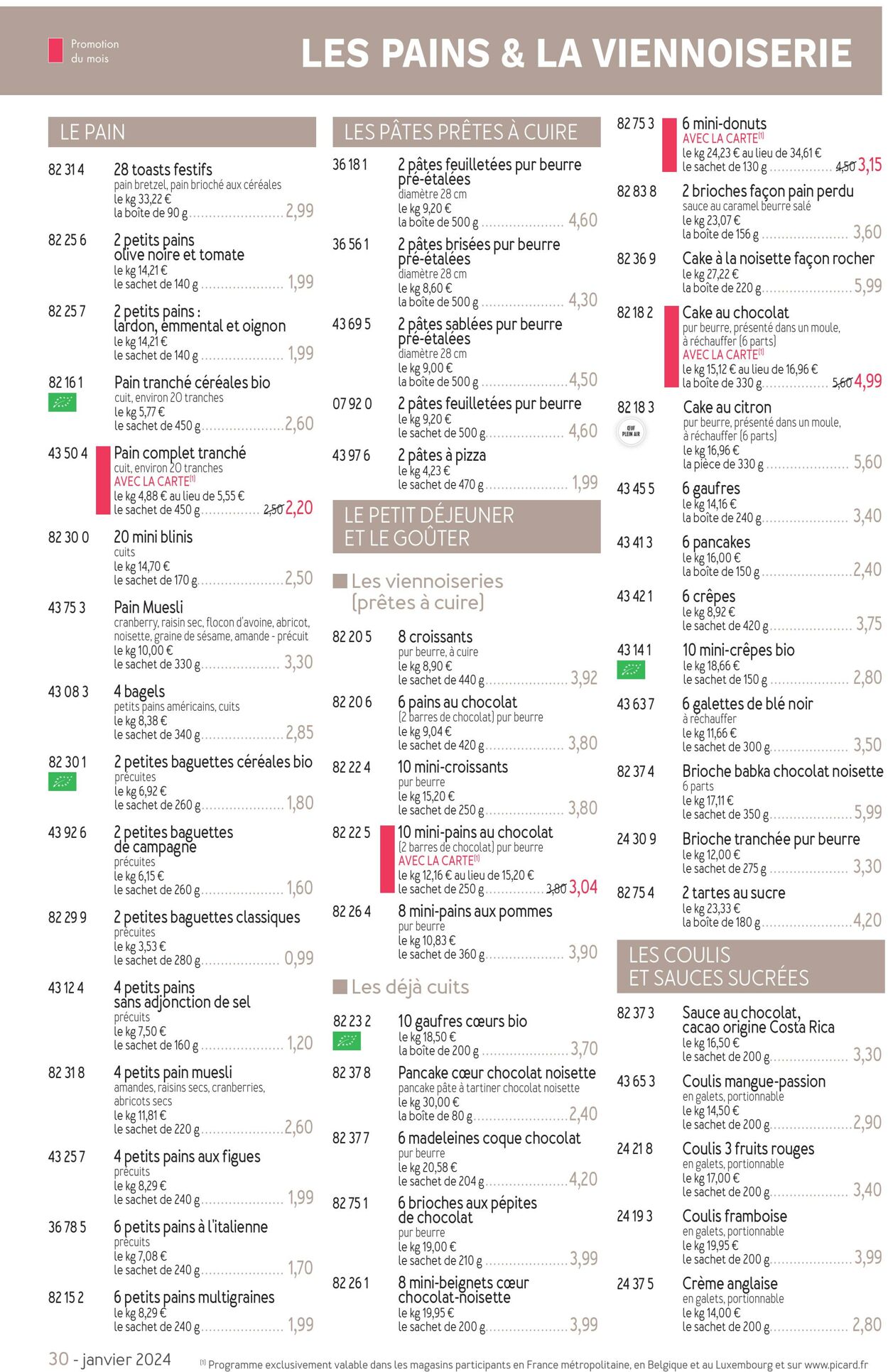 Catalogue Picard 01.01.2024 - 04.02.2024