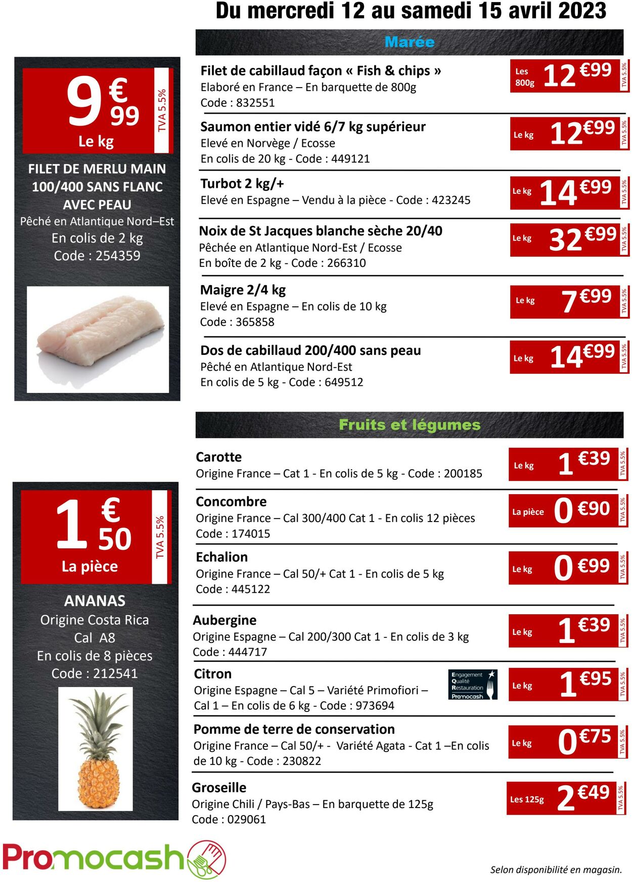 Catalogue Promocash 12.04.2023 - 15.04.2023