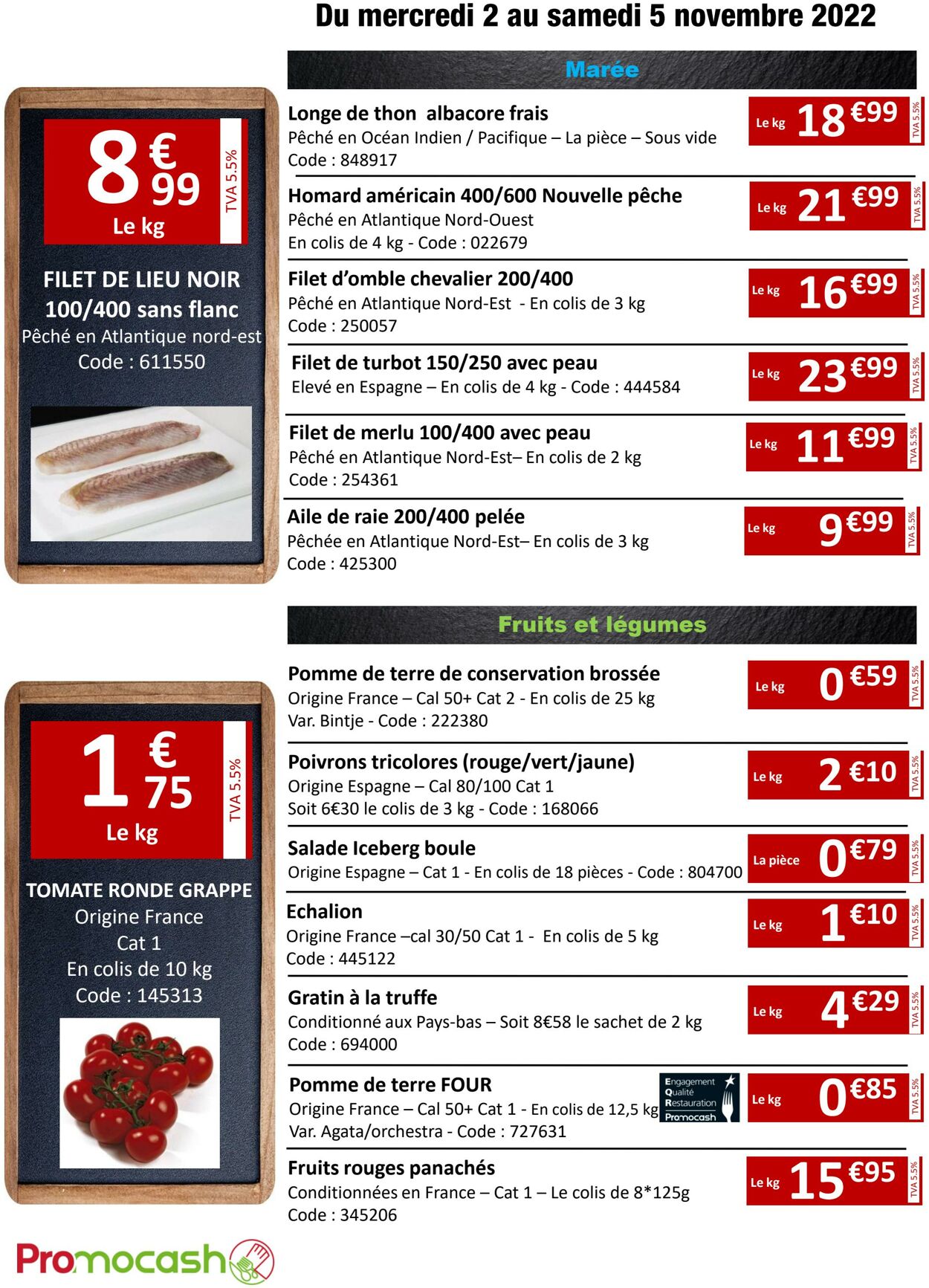 Catalogue Promocash 02.11.2022 - 05.11.2022