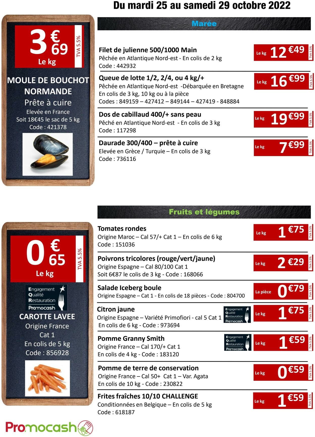 Catalogue Promocash 25.10.2022 - 29.10.2022