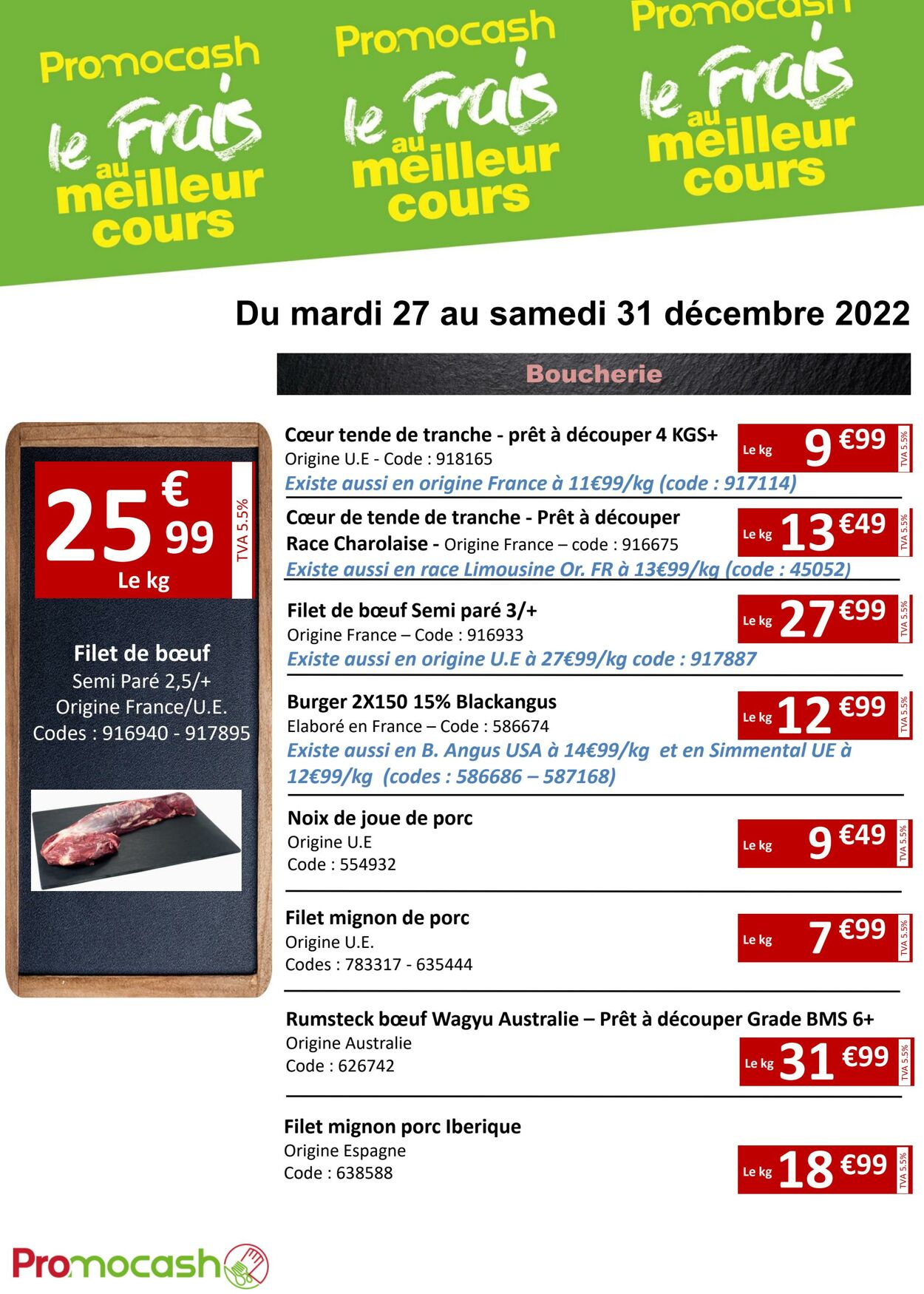 Catalogue Promocash 27.12.2022 - 31.12.2022