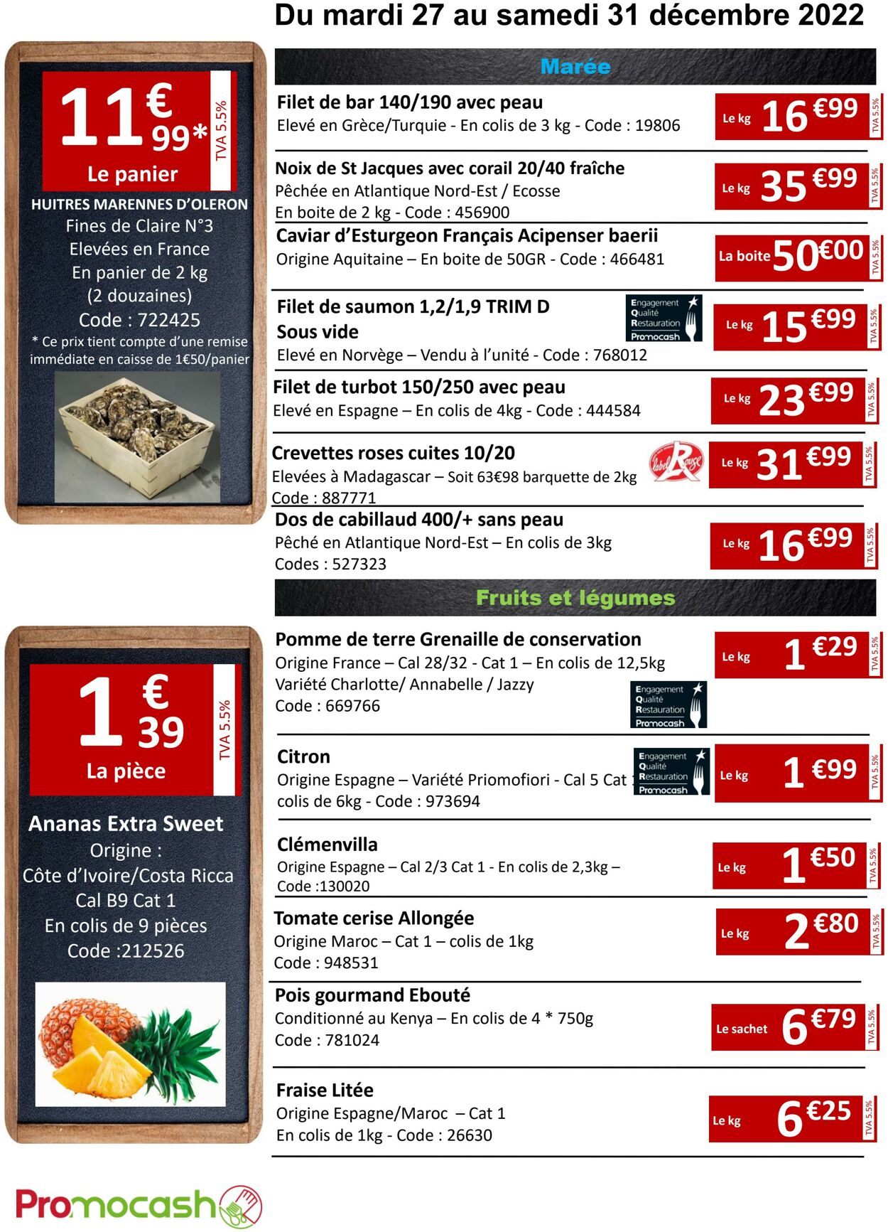 Catalogue Promocash 27.12.2022 - 31.12.2022