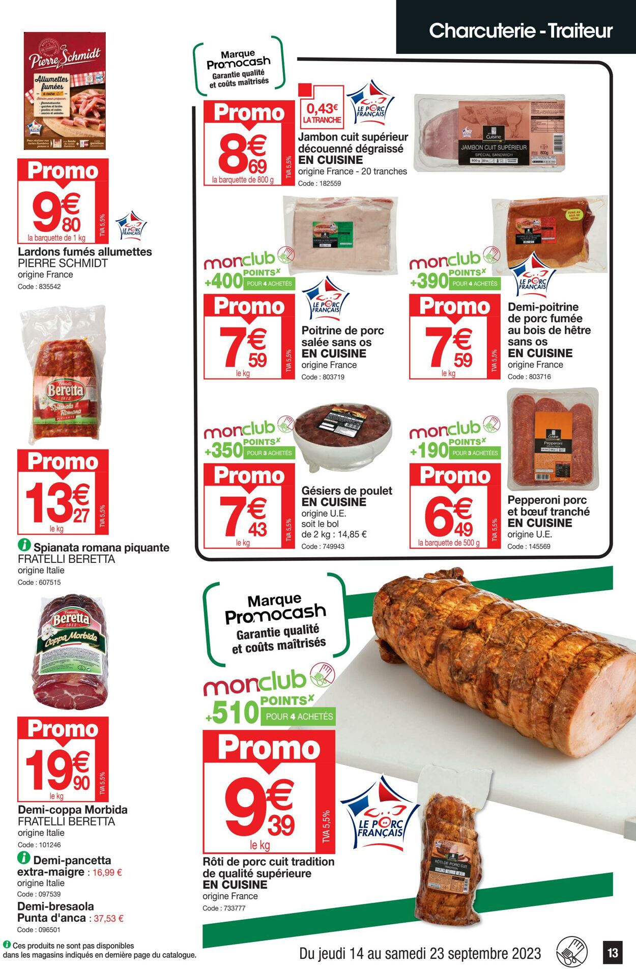 Catalogue Promocash 14.09.2023 - 23.09.2023