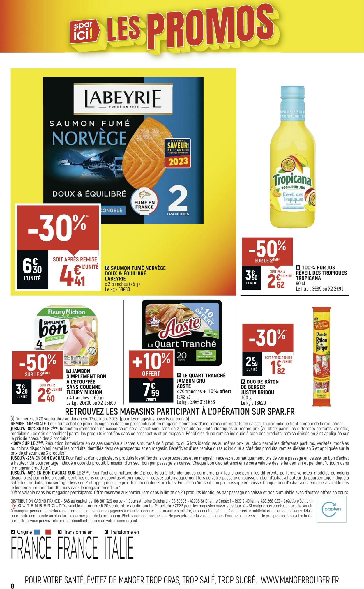 Catalogue Spar 20.09.2023 - 01.10.2023