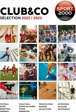 Catalogue Sport 2000 01.05.2022 - 30.04.2023