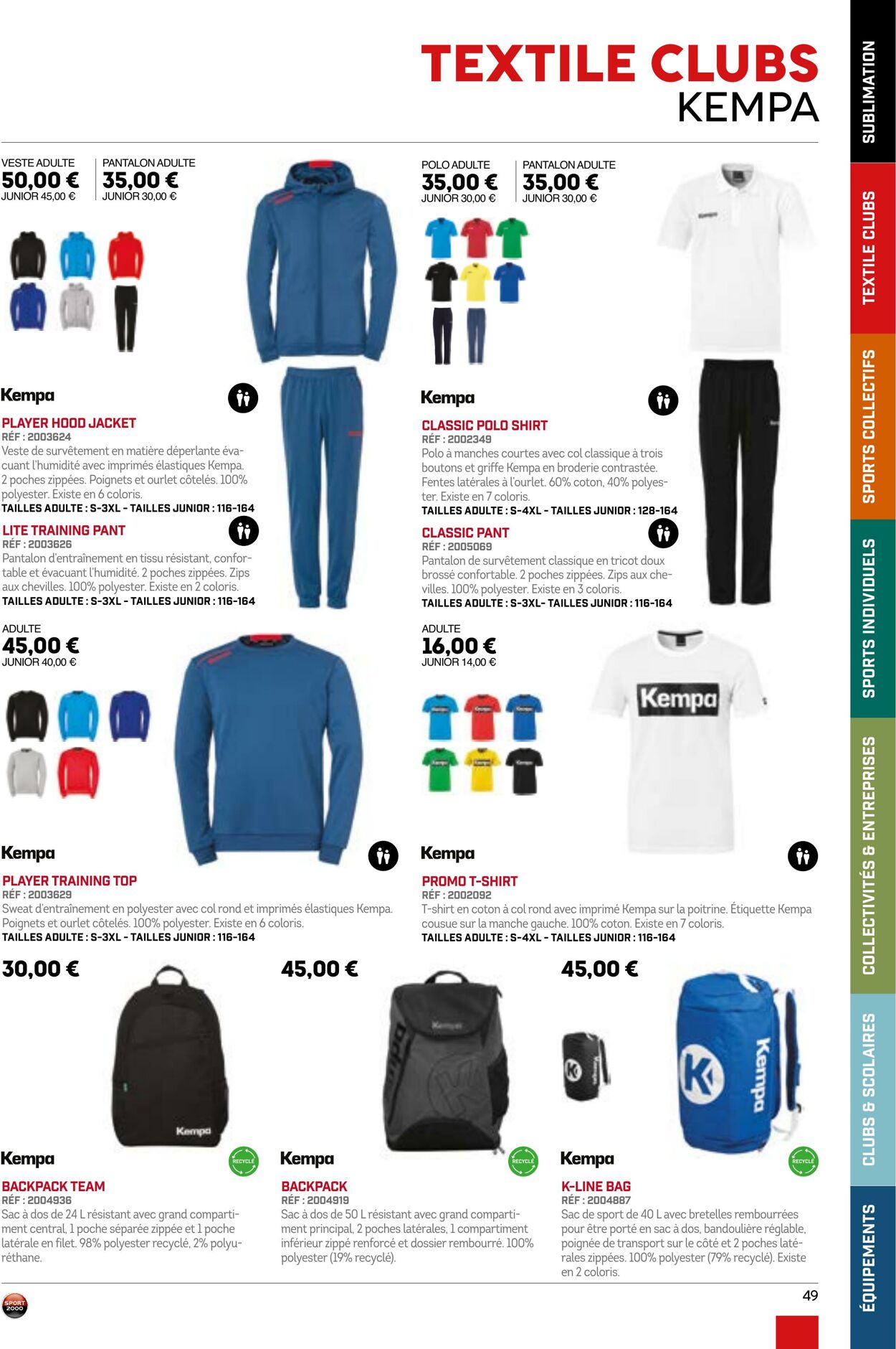 Catalogue Sport 2000 01.05.2023 - 31.08.2024