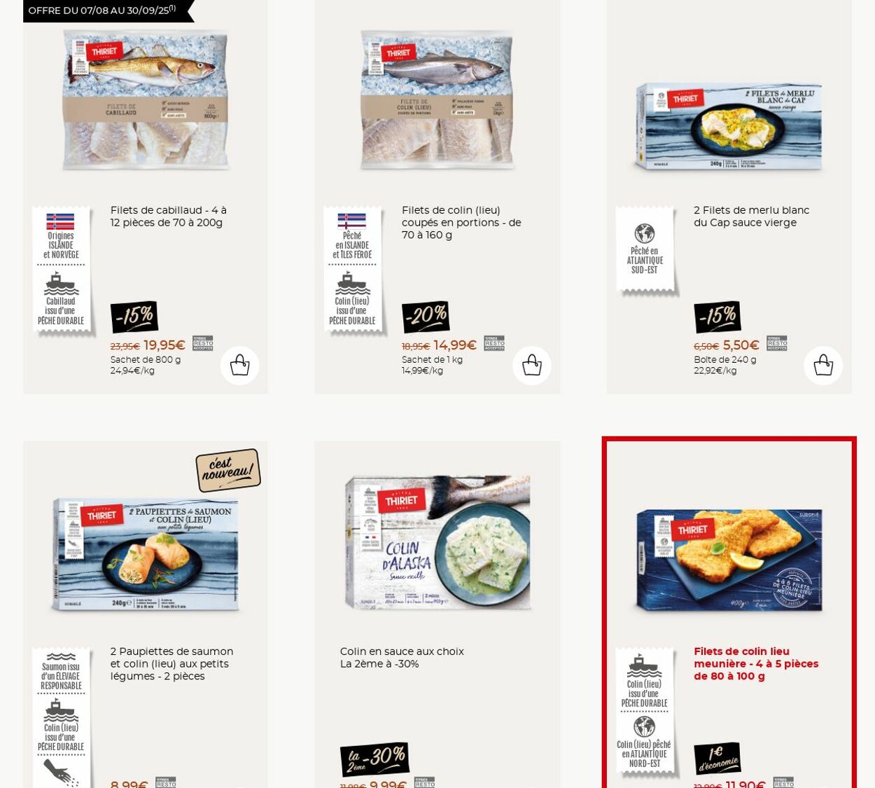 Catalogue Thiriet 22.09.2025 - 28.09.2025