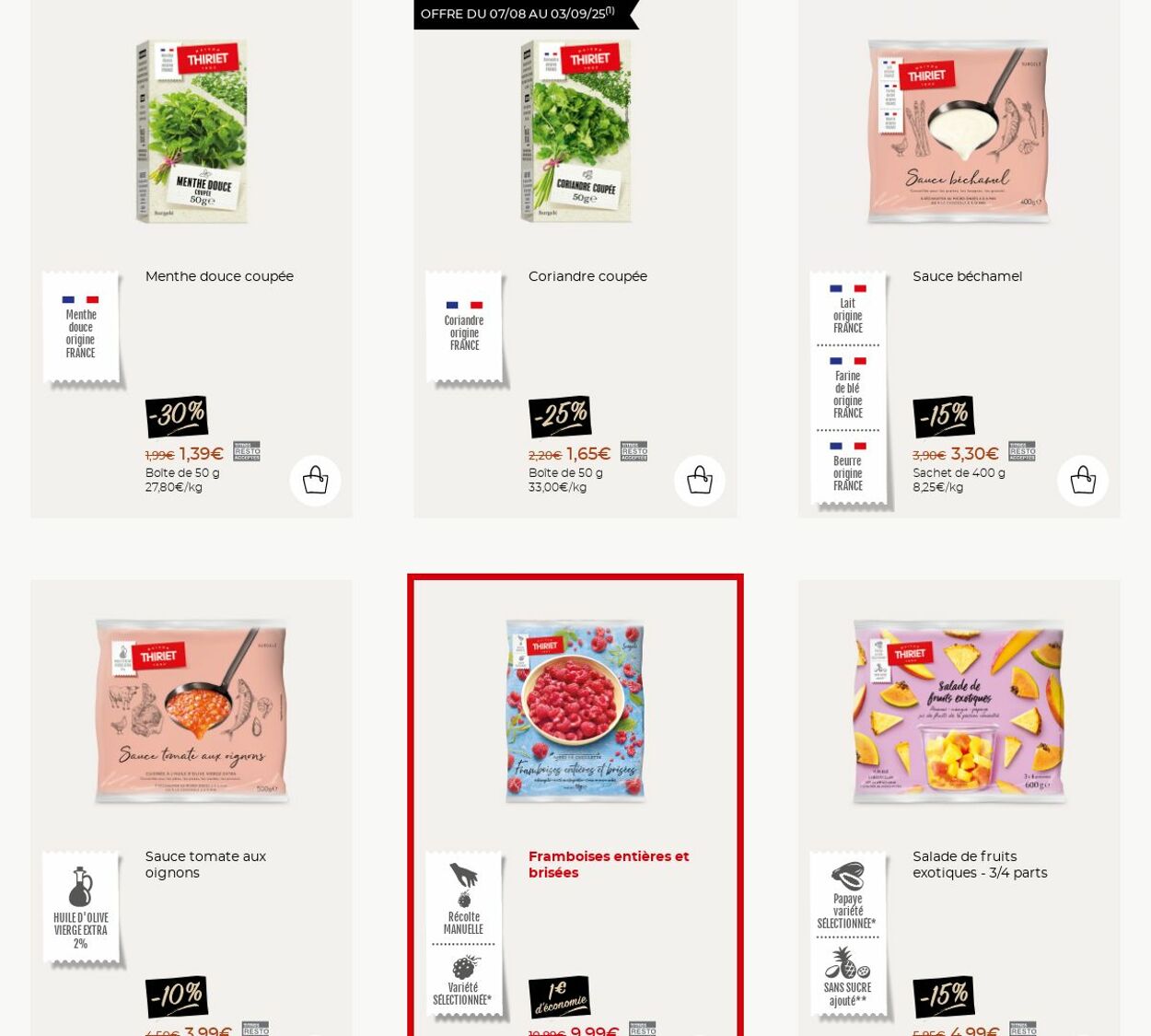 Catalogue Thiriet 25.08.2025 - 31.08.2025