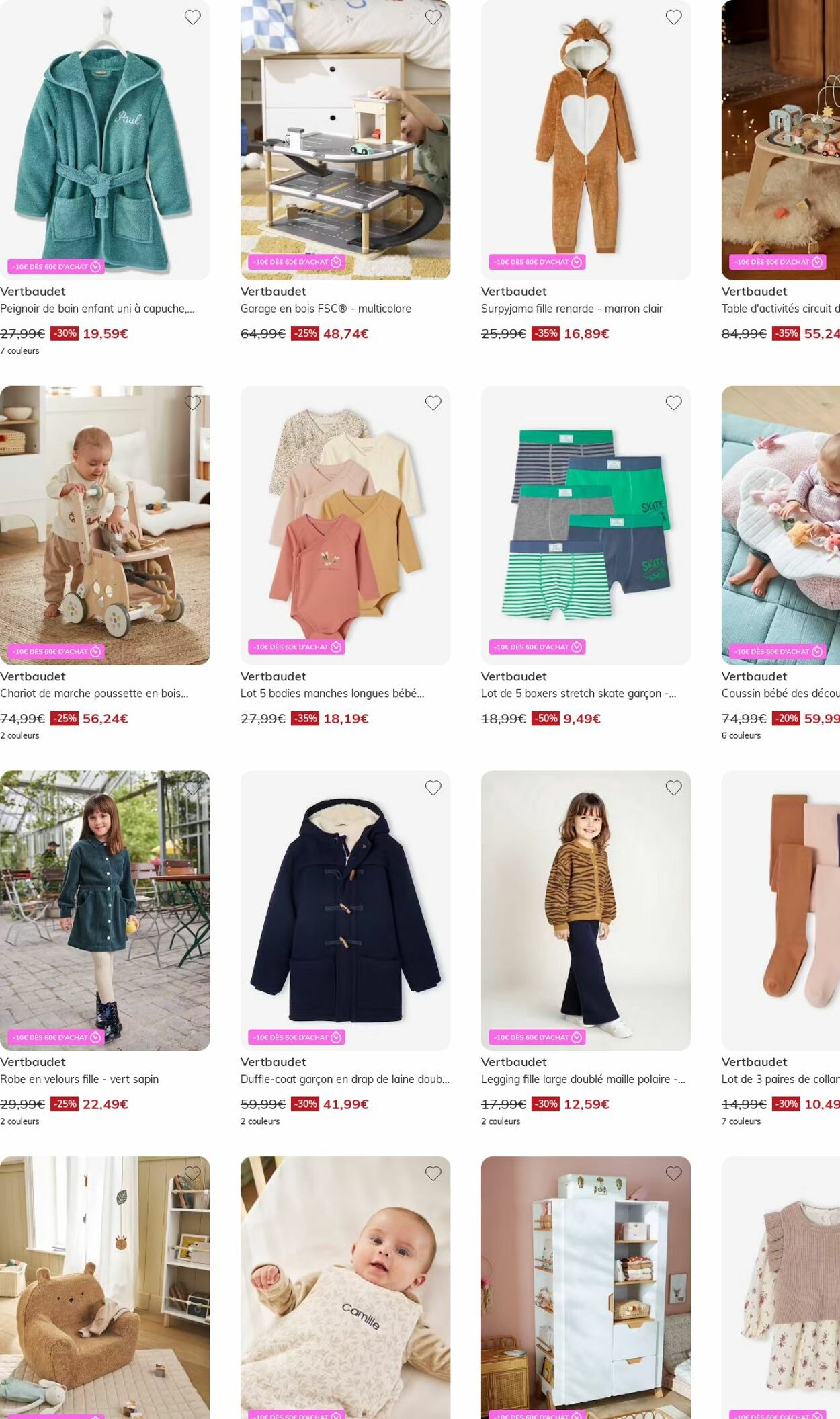 Catalogue Vertbaudet 20.10.2025 - 29.10.2025