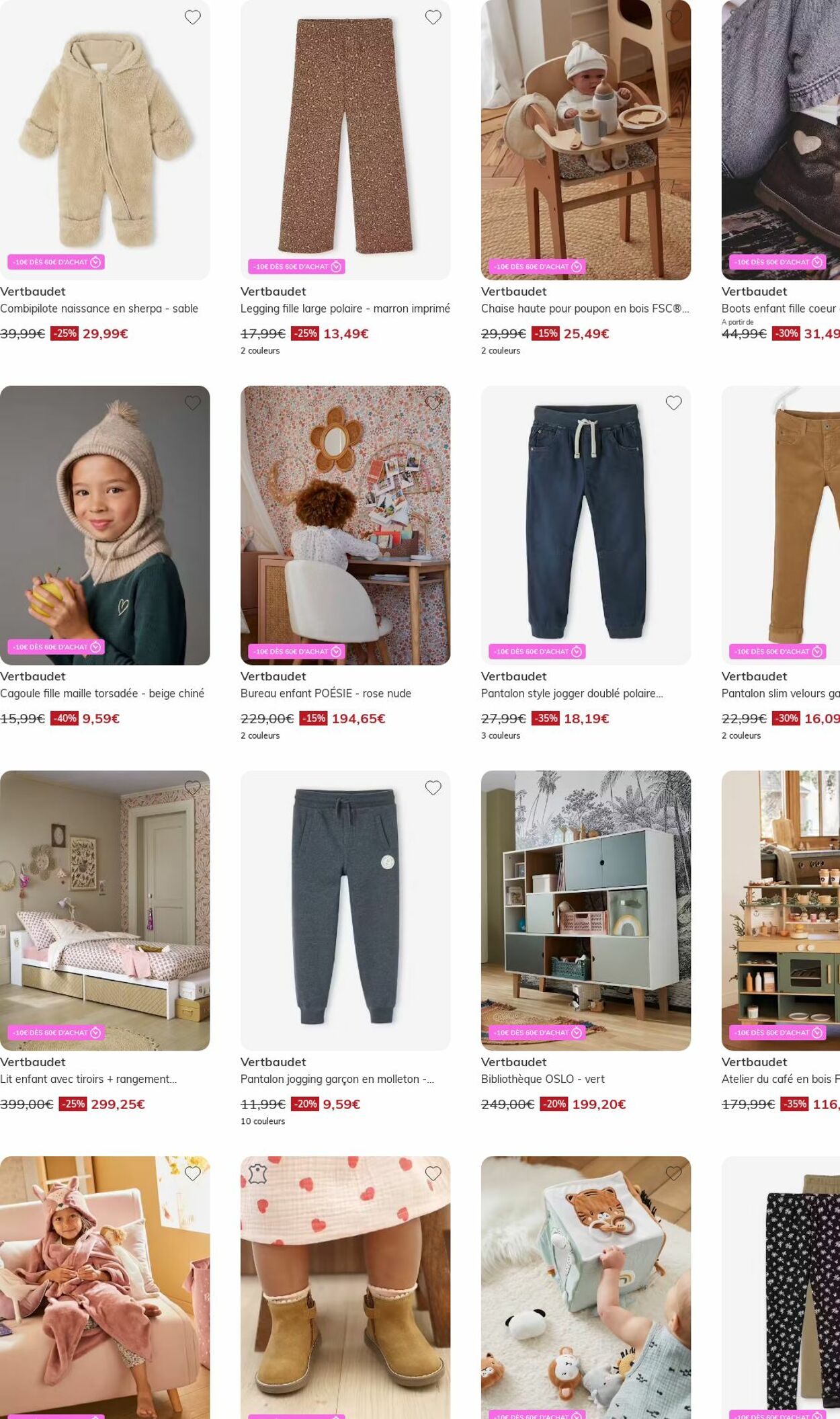 Catalogue Vertbaudet 20.10.2025 - 29.10.2025