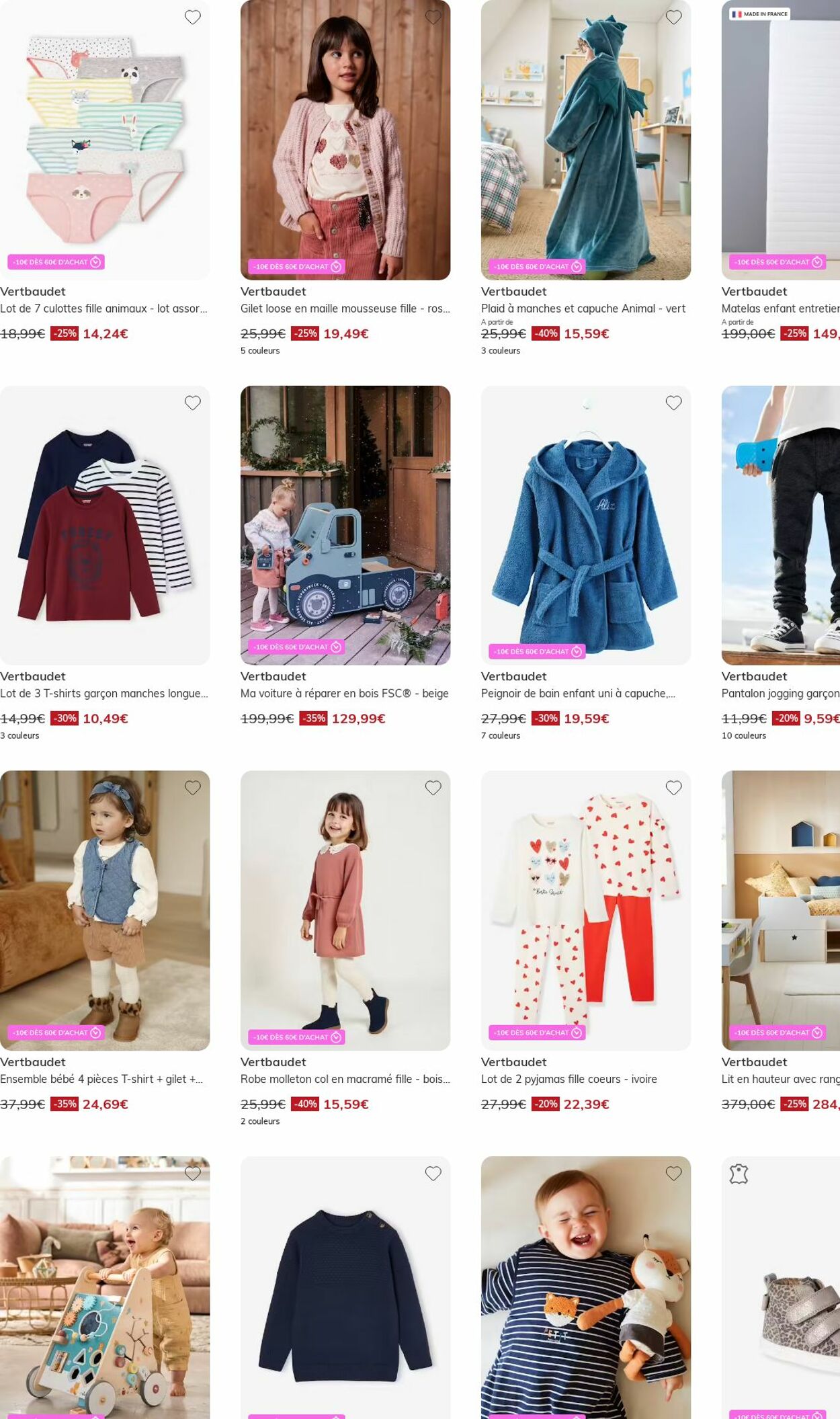 Catalogue Vertbaudet 20.10.2025 - 29.10.2025