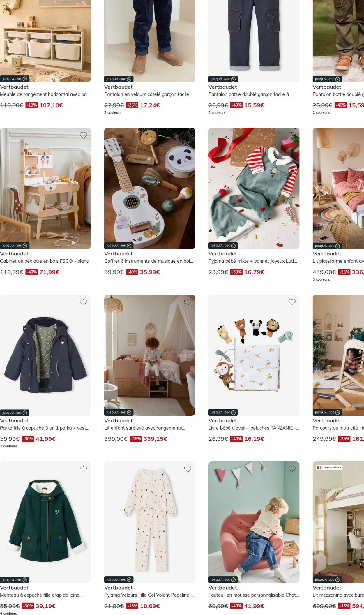 Catalogue Vertbaudet 24.11.2025 - 03.12.2025